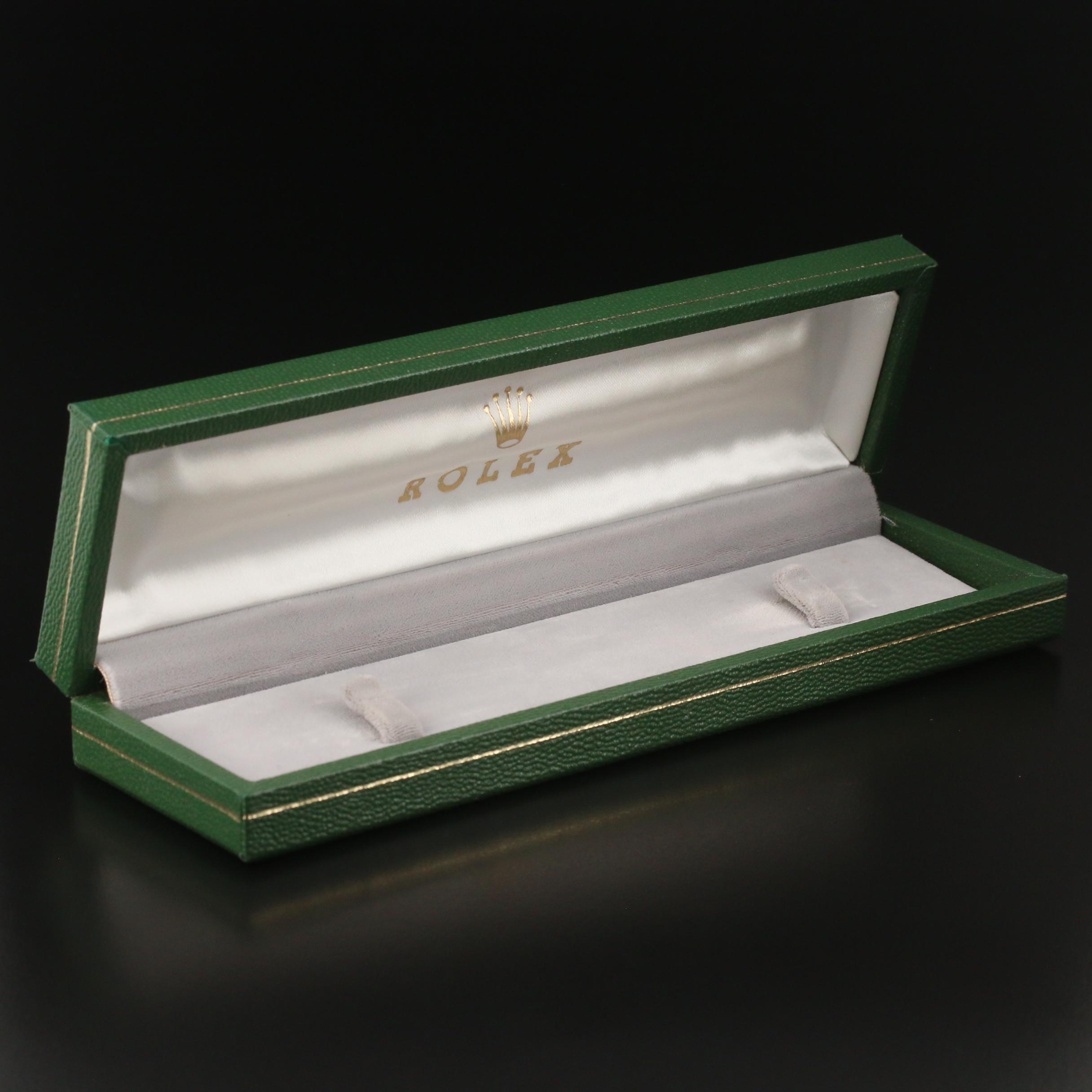 Vintage Rolex Green Leather Box with Outer Box