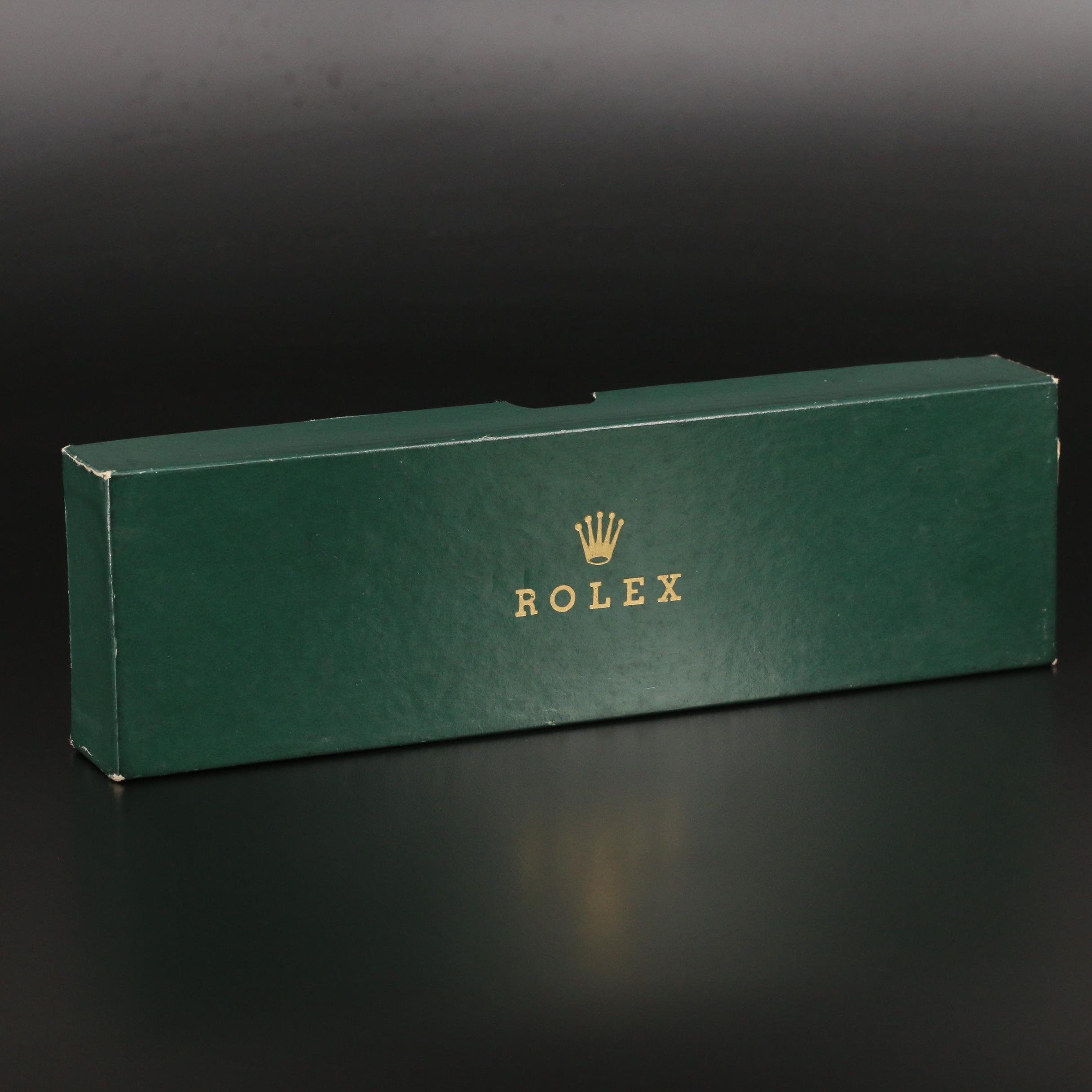 Vintage Rolex Green Leather Box with Outer Box