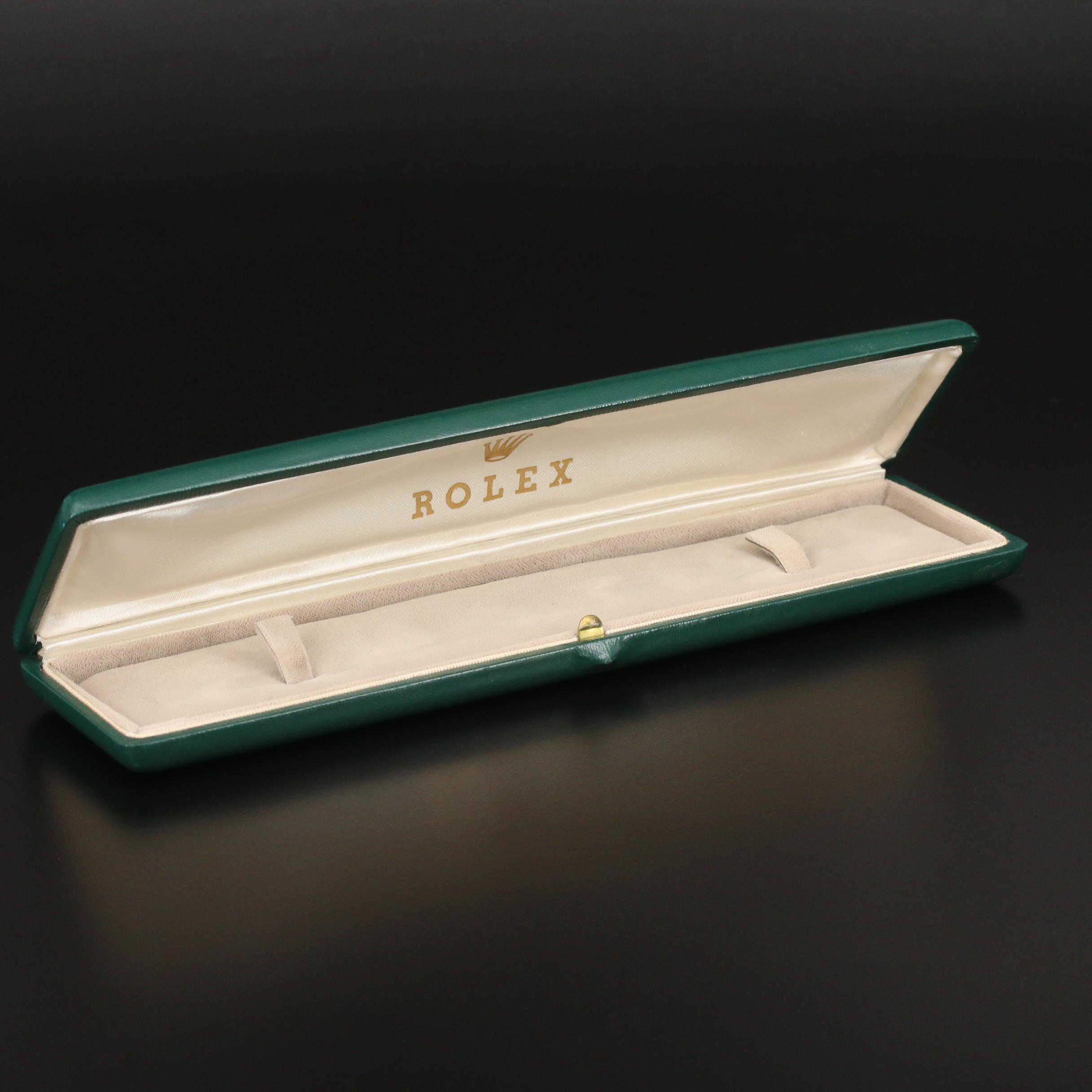 Vintage Rolex Green Leather Box with Outer Box