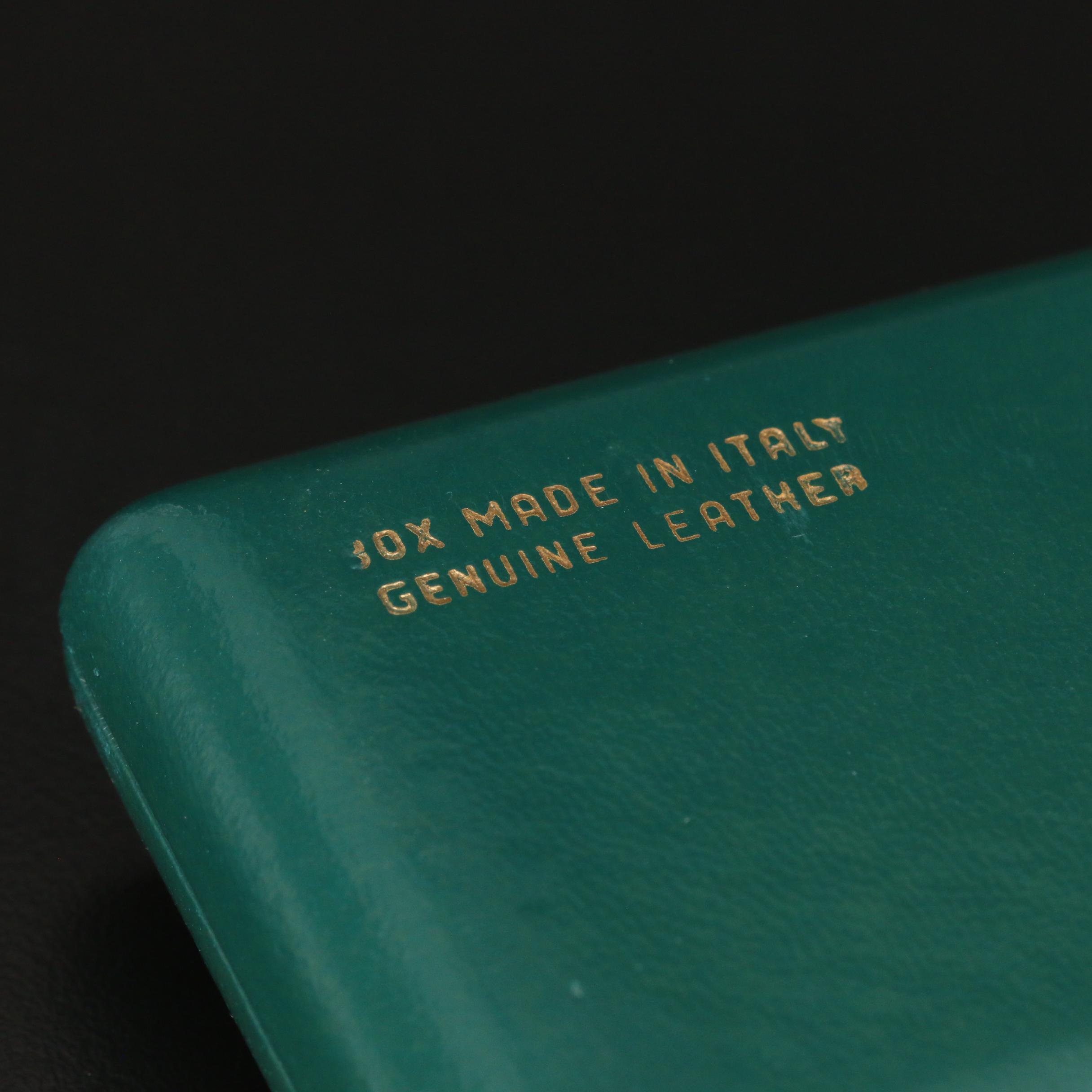 Vintage Rolex Green Leather Box with Outer Box