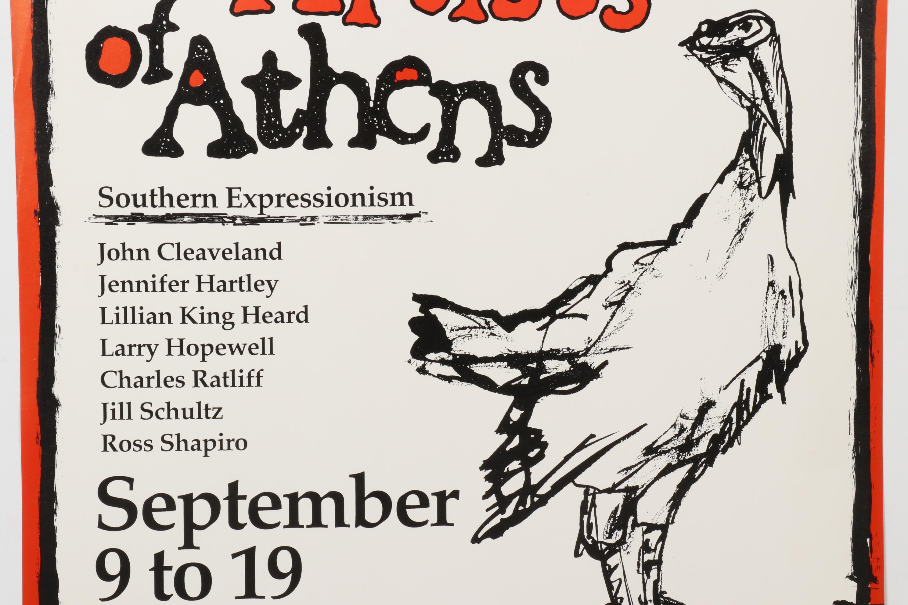 "The Artists of Athens" Giclée Exhibit Poster for Carson Street Gallery