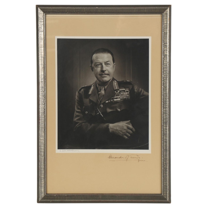 Yousuf Karsh Silver Gelatin Photograph "Alexander of Tunis," circa 1952