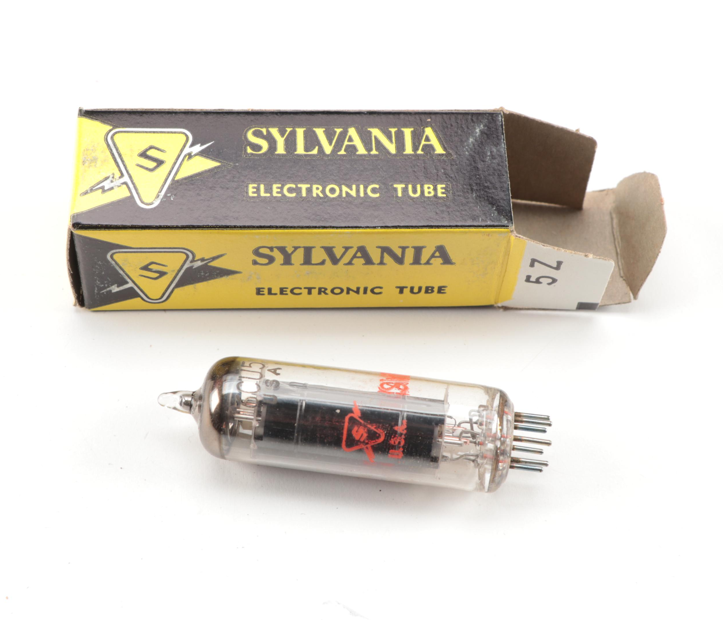 RCA, Sylvania, and CBS Electron Vacuum Tubes in Repairman's Case