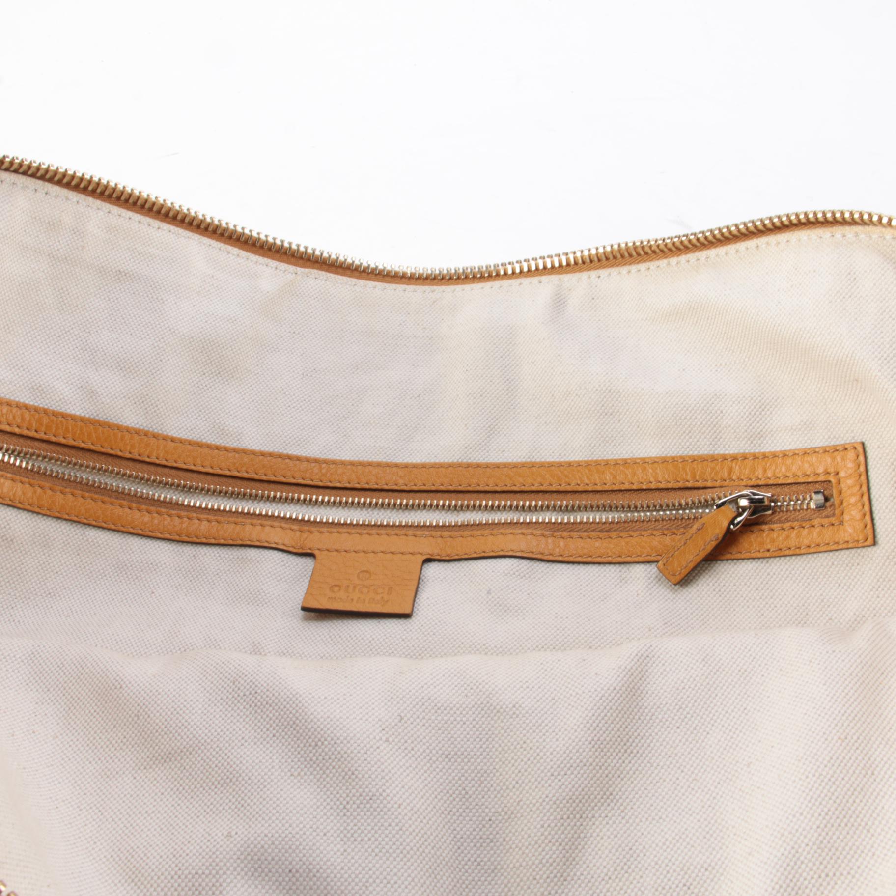 Gucci Bree Maize Yellow Pebble Grained Leather Shoulder Bag