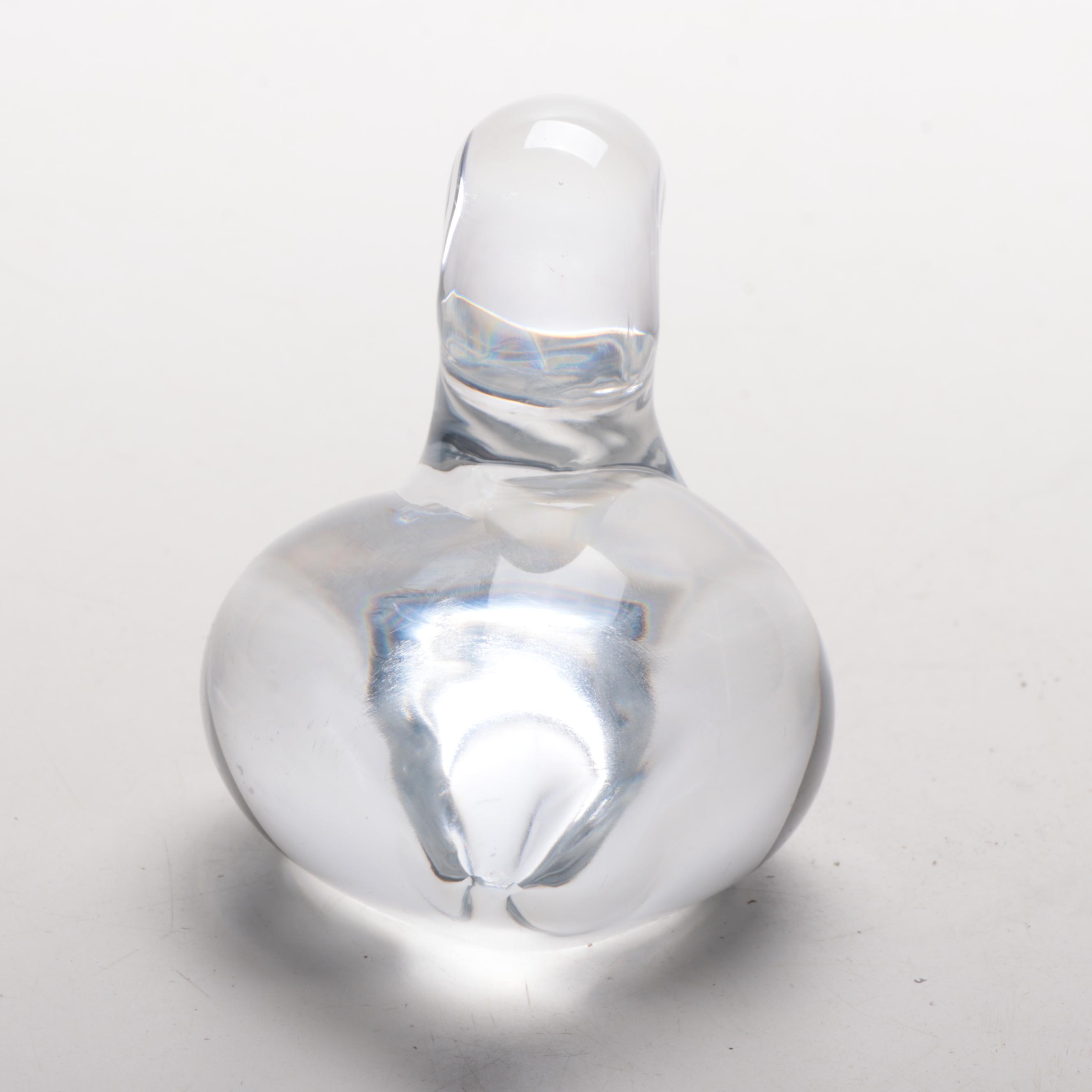 Marcolin Swedish Crystal Duck Figurine