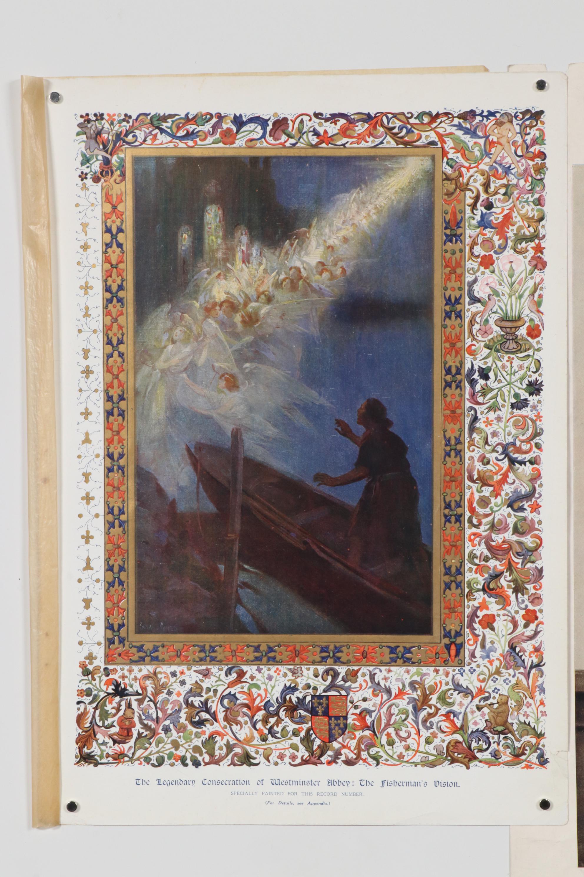 Offset Lithograph Portrait of King George VI and Queen Elizabeth and More