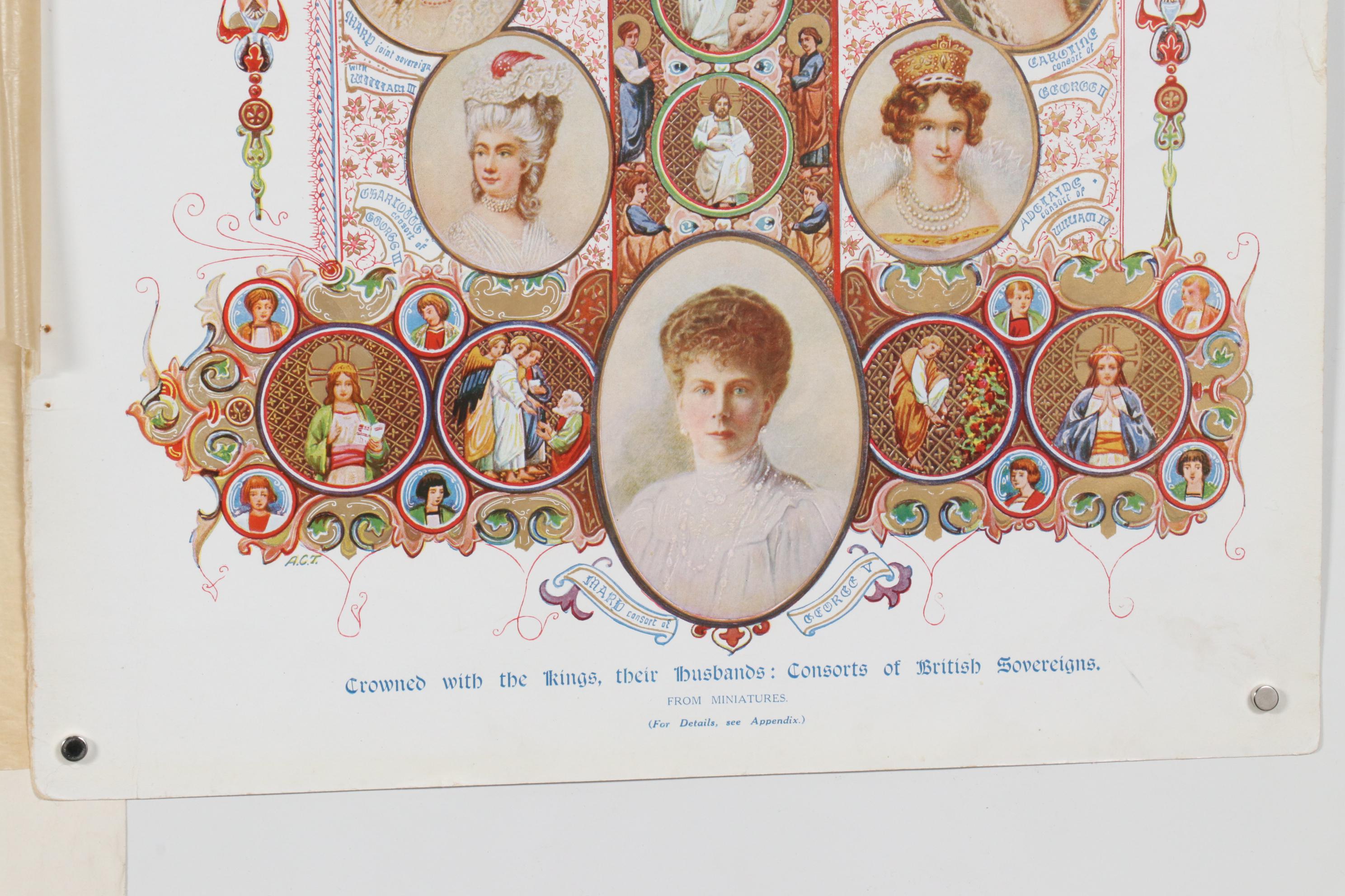 Offset Lithograph Portrait of King George VI and Queen Elizabeth and More