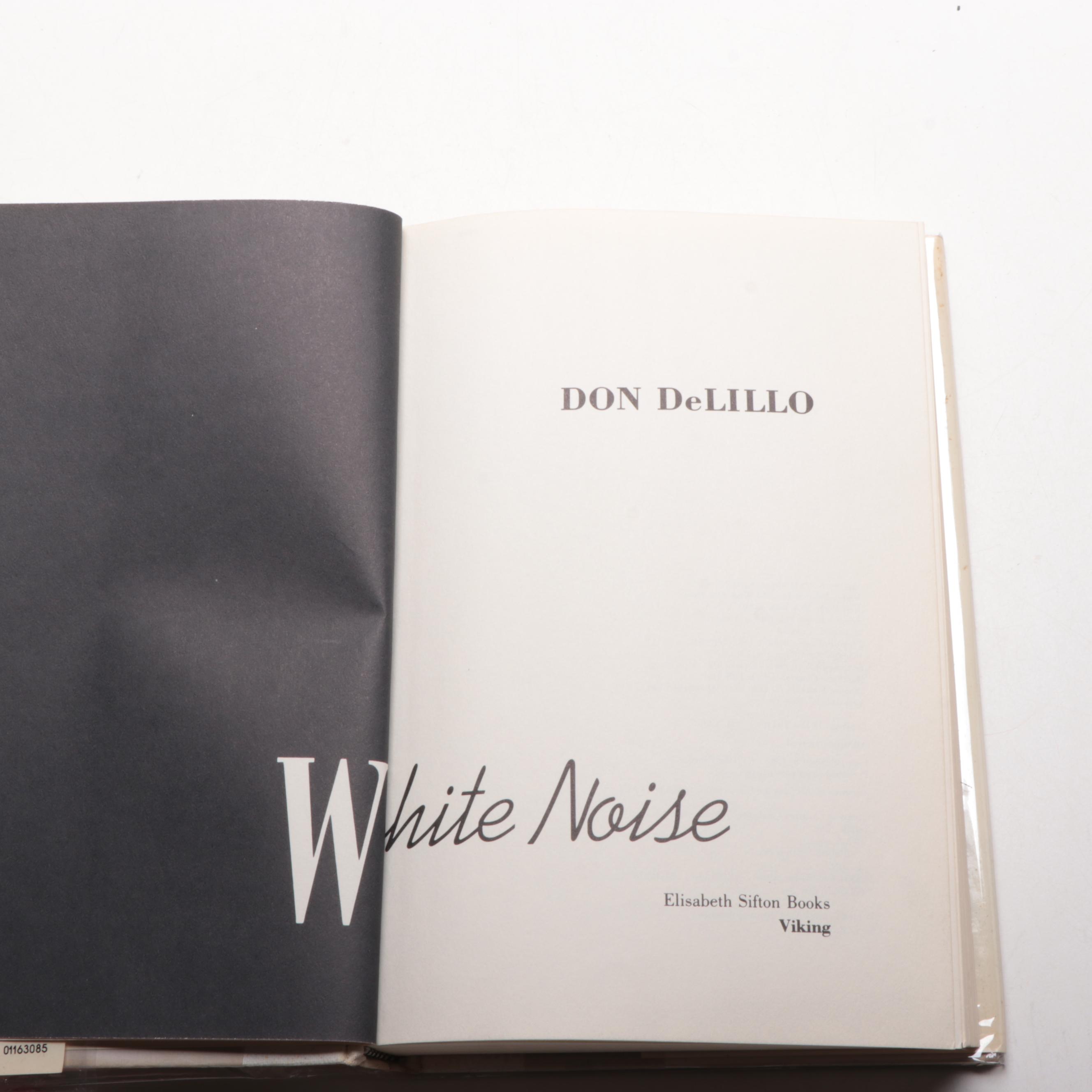 First Edition "White Noise" by Don DeLillo, 1985