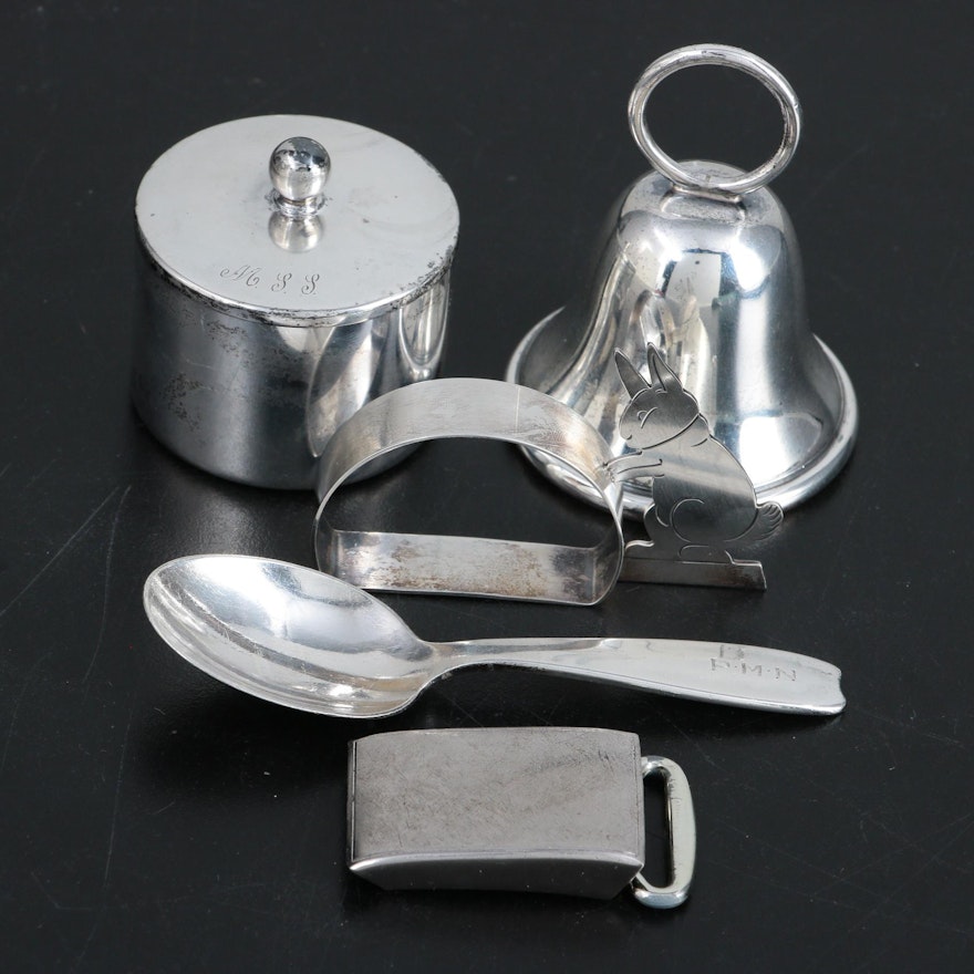 Tiffany & Co. Sterling Spoon with American Sterling Silver Table Accessories