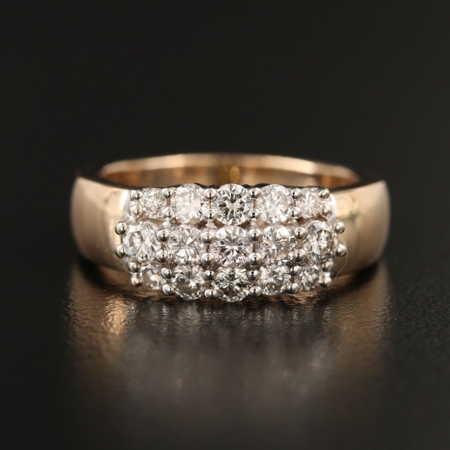 14K Diamond Ring