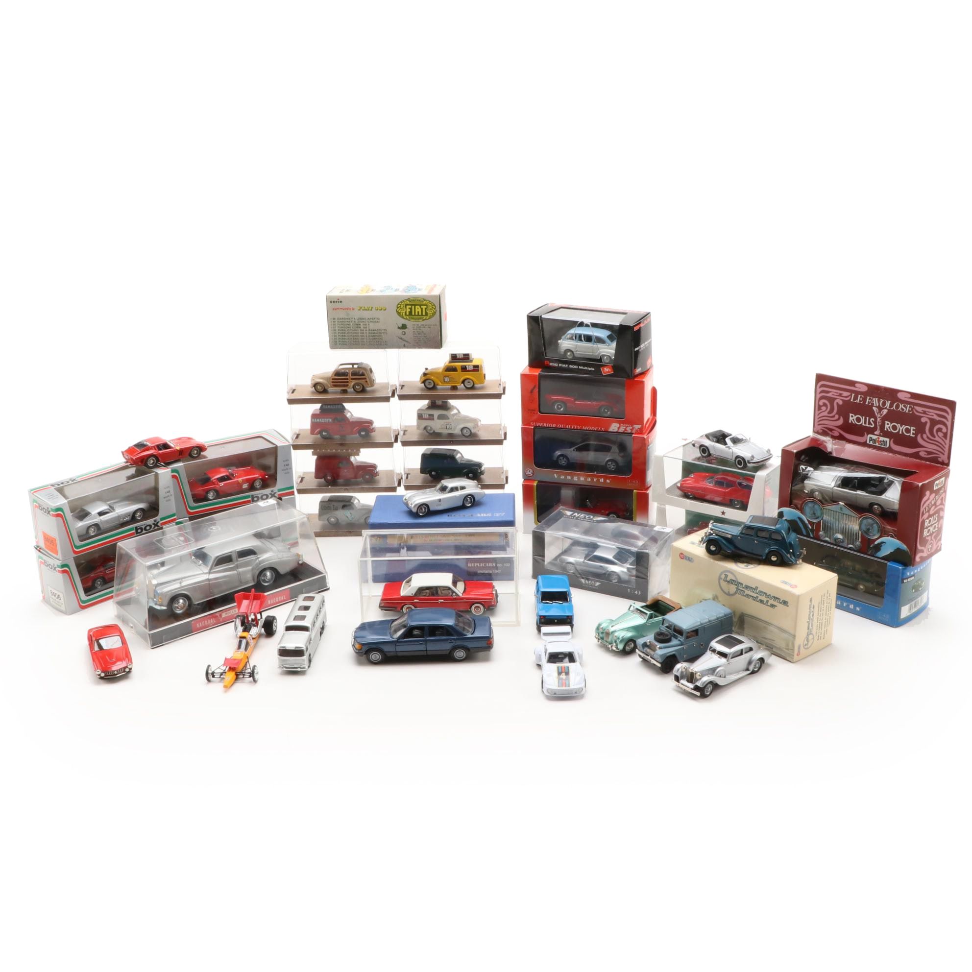 Brumm "Giardinetta Legno", Landsdowne "Wolseley" and Other Scale Model Cars