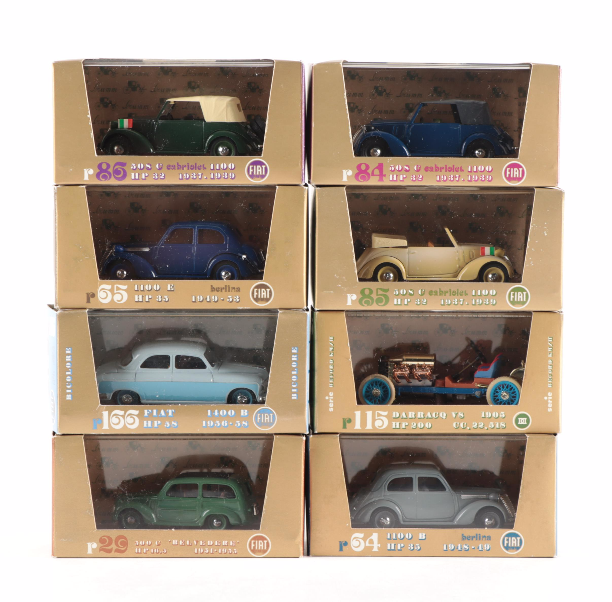 Brumm "Serie Oro" Die Cast Model Cars, Including Fiat, Lancia, and More