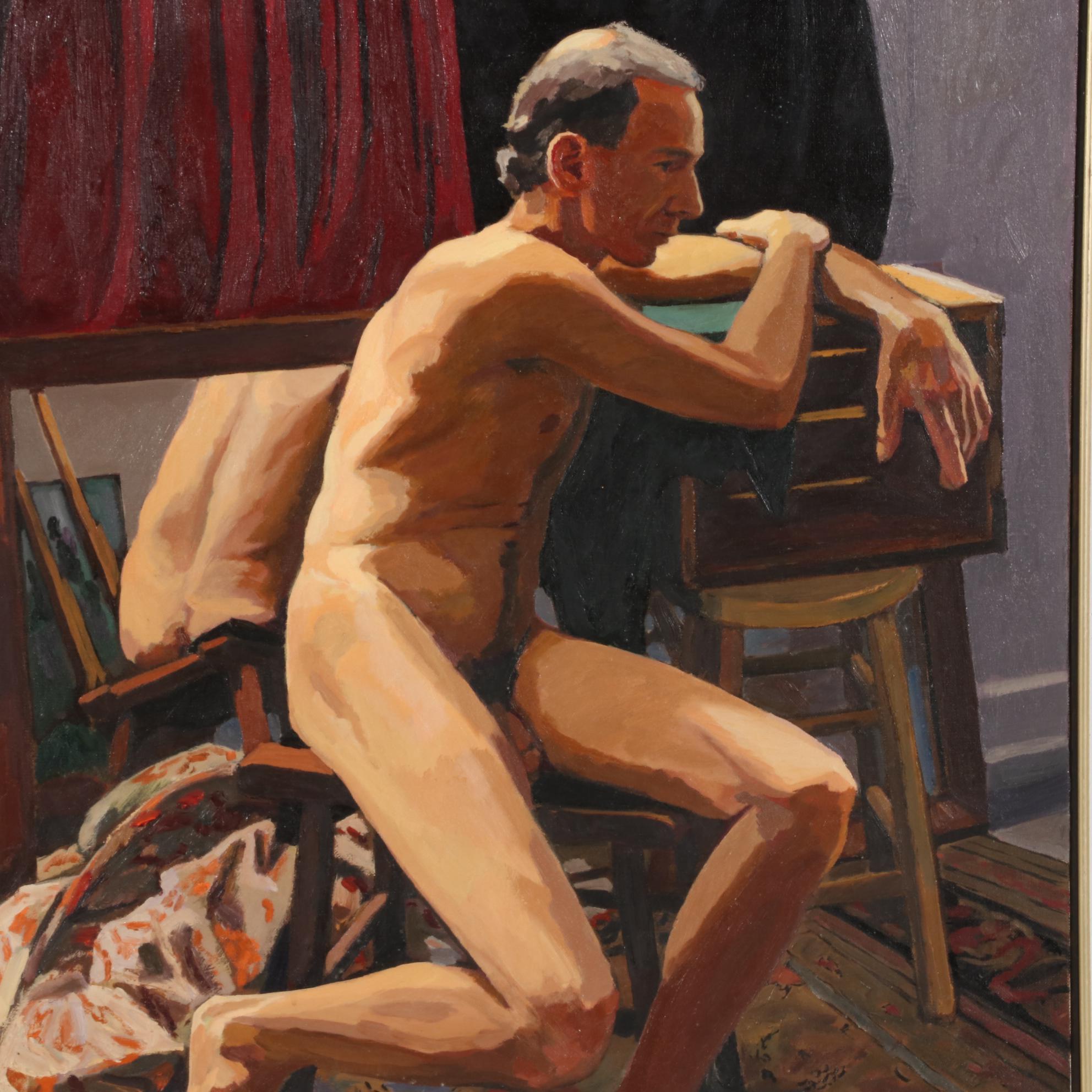 Stephen Hankin Oil Painting "Mark the Model," 1996