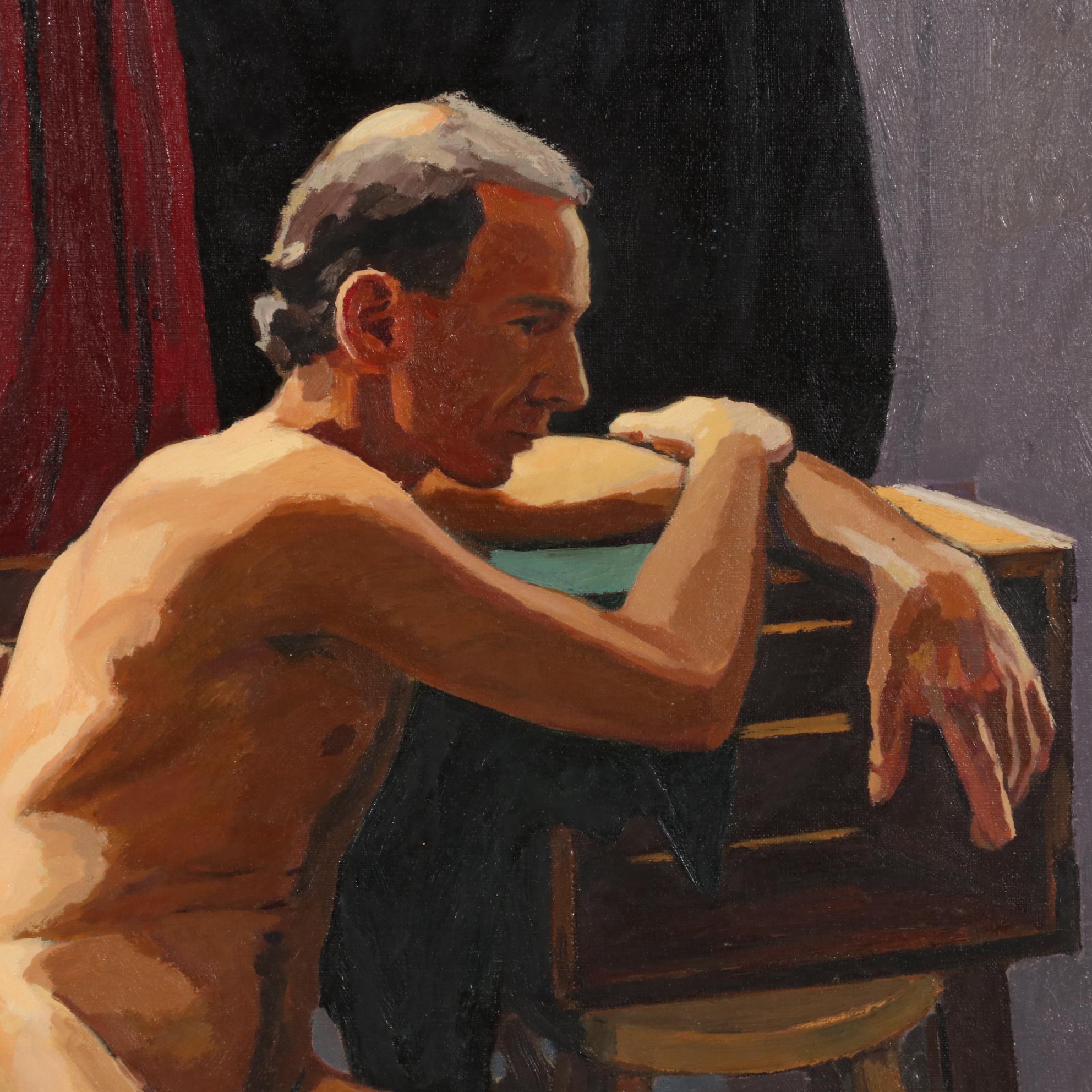 Stephen Hankin Oil Painting "Mark the Model," 1996