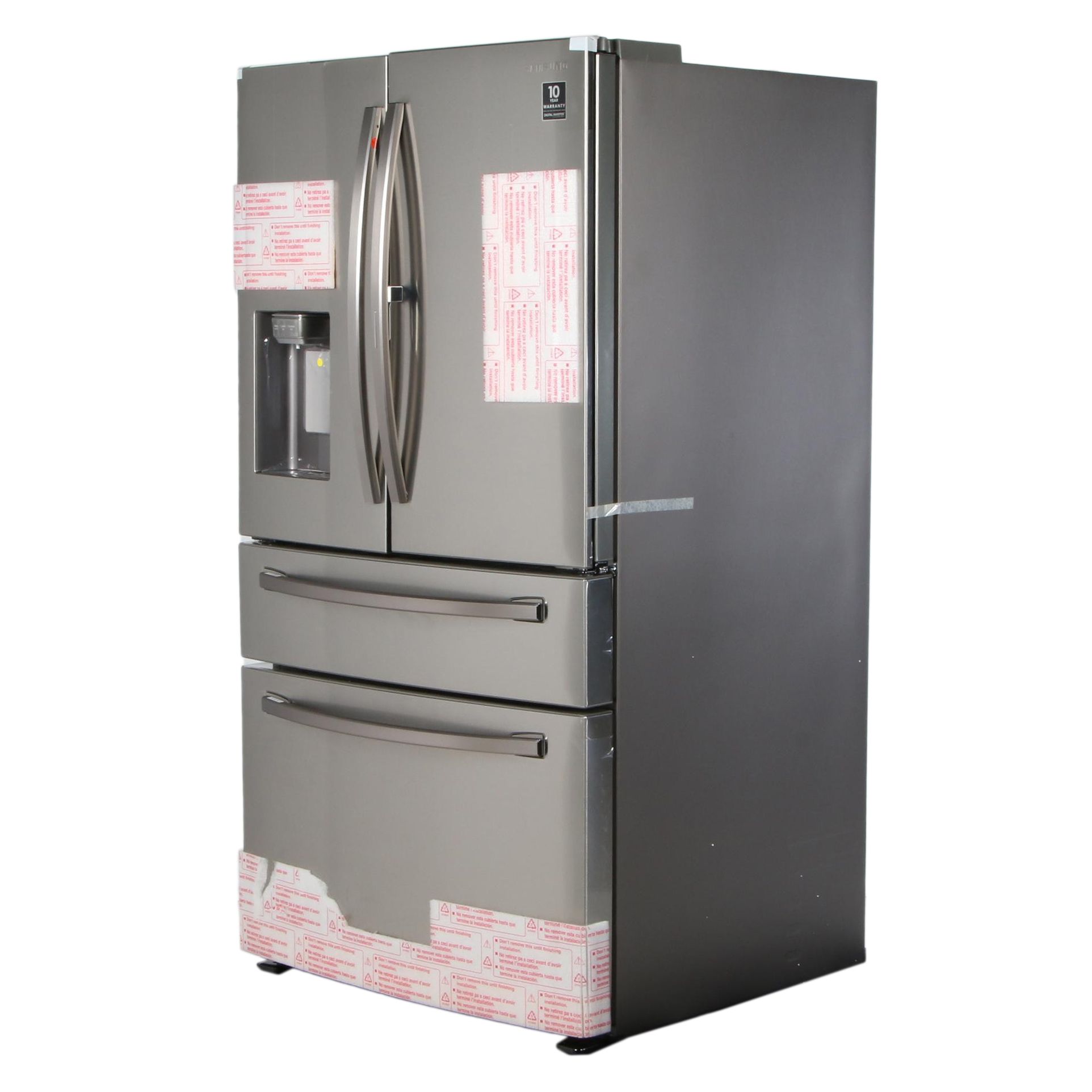 Samsung Stainless Steel 27.8 cu. ft. 4-Door Refrigerator with Food Showcase