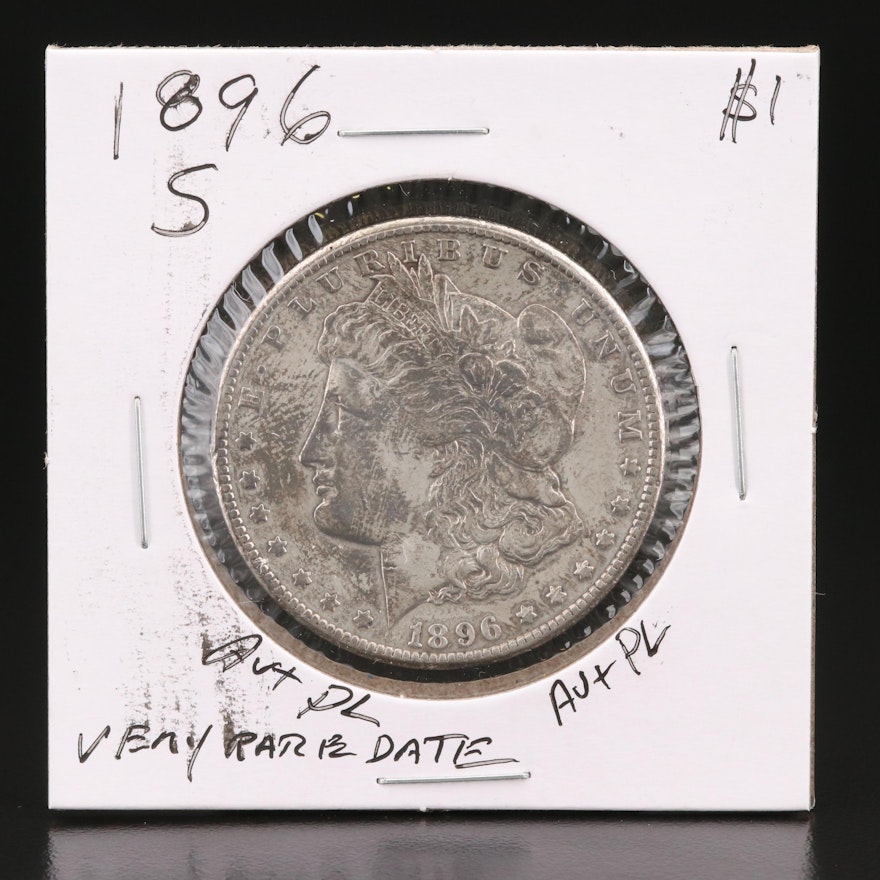 Better Date Lower Mintage 1896-S Morgan Silver Dollar