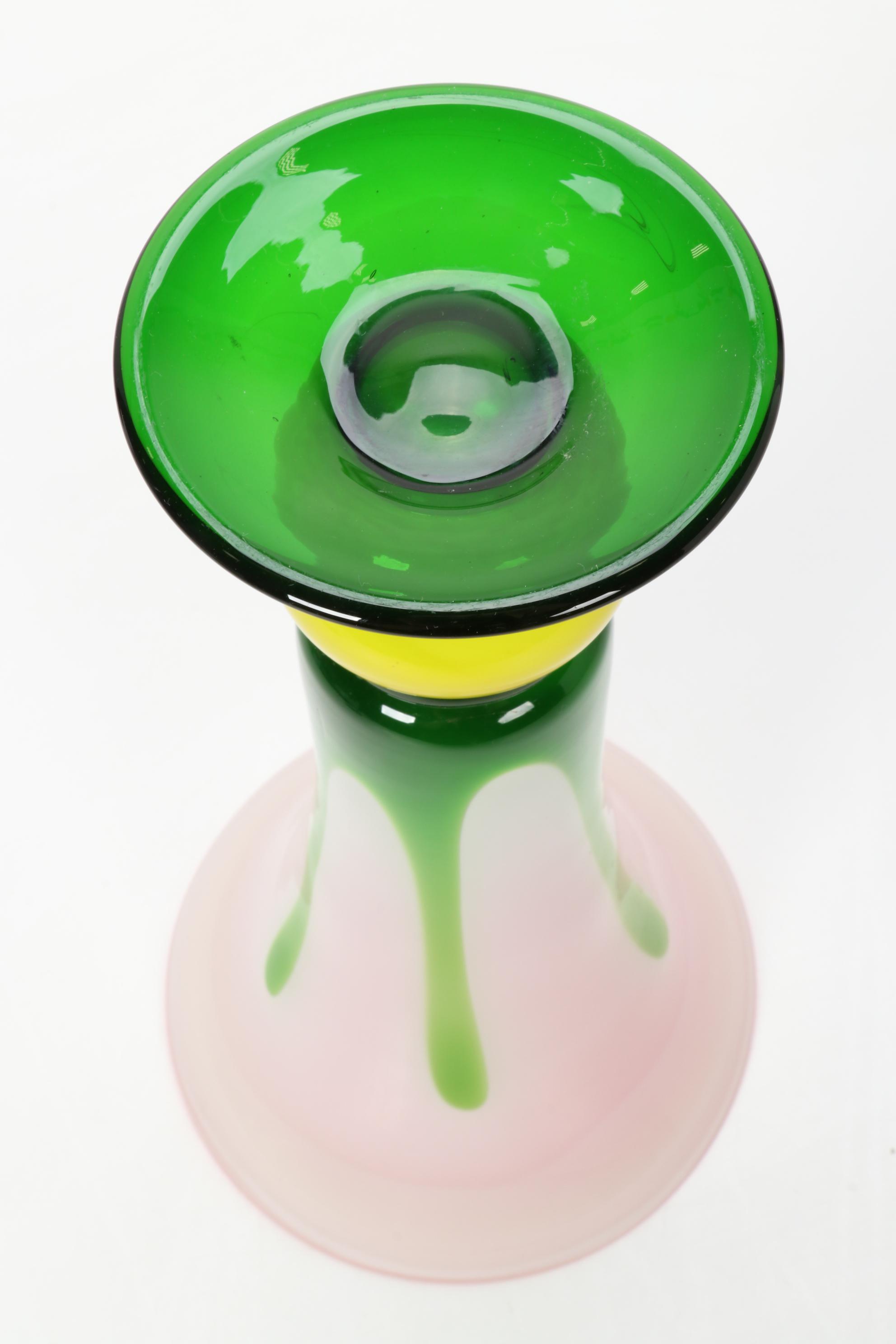 Blenko Cased Art Glass Vase