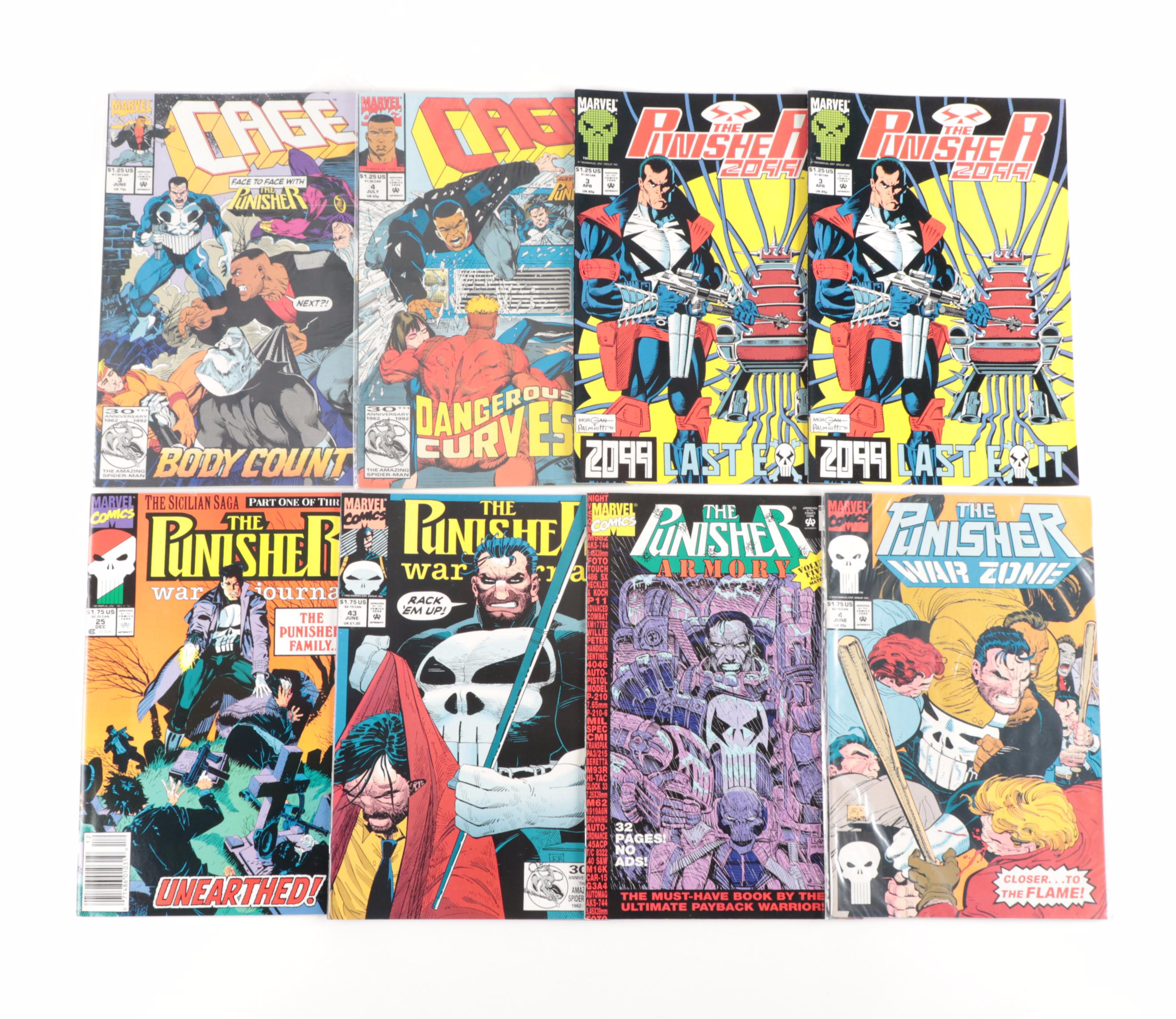 Modern Age "The Punisher," "Luke Cage," and "Nick Fury" Comics