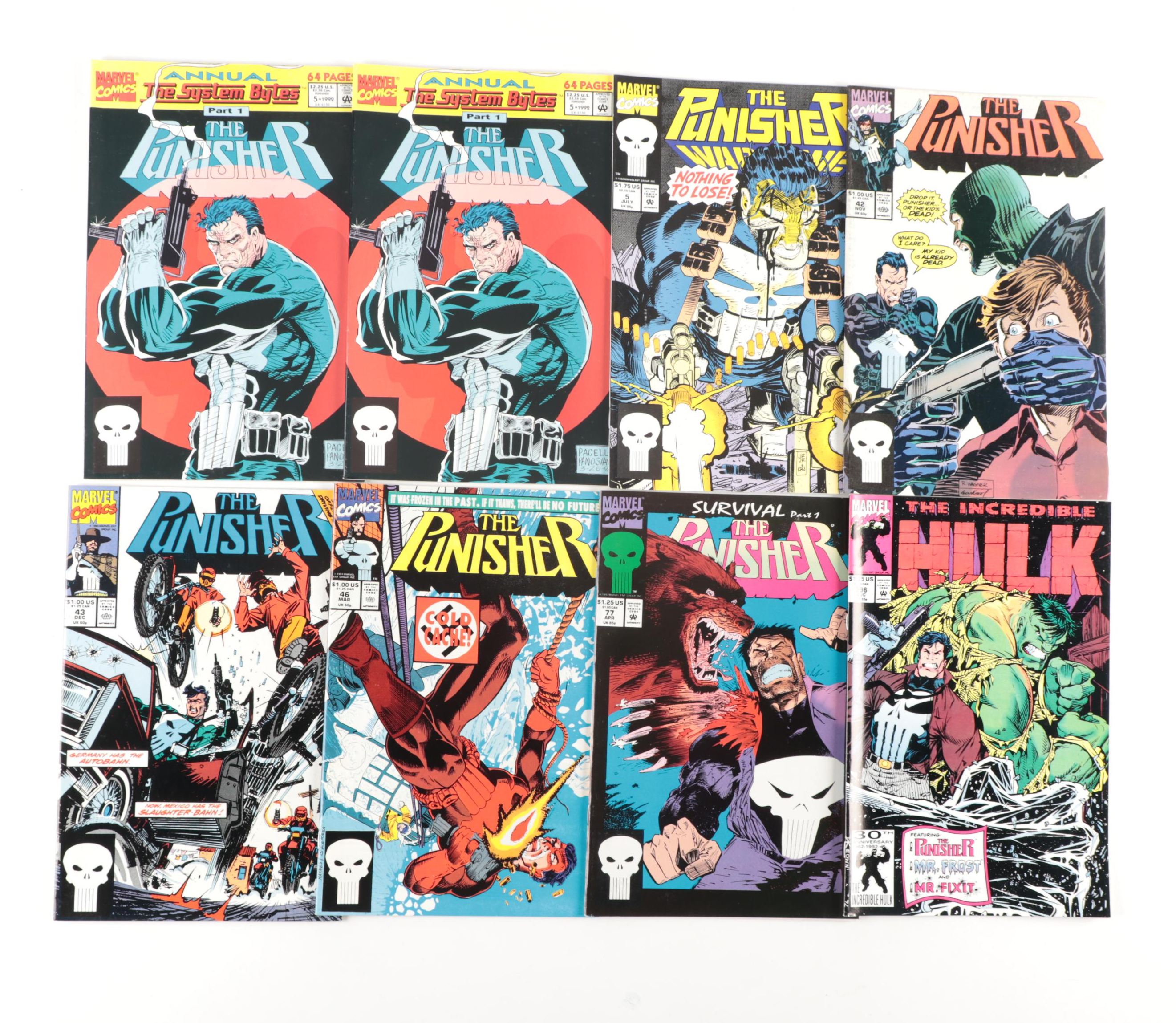 Modern Age "The Punisher," "Luke Cage," and "Nick Fury" Comics