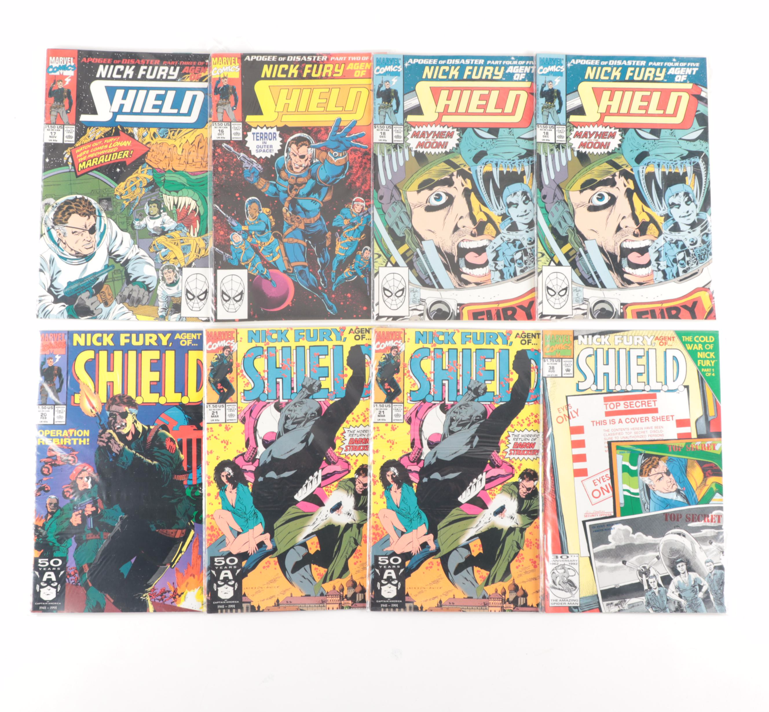 Modern Age "The Punisher," "Luke Cage," and "Nick Fury" Comics