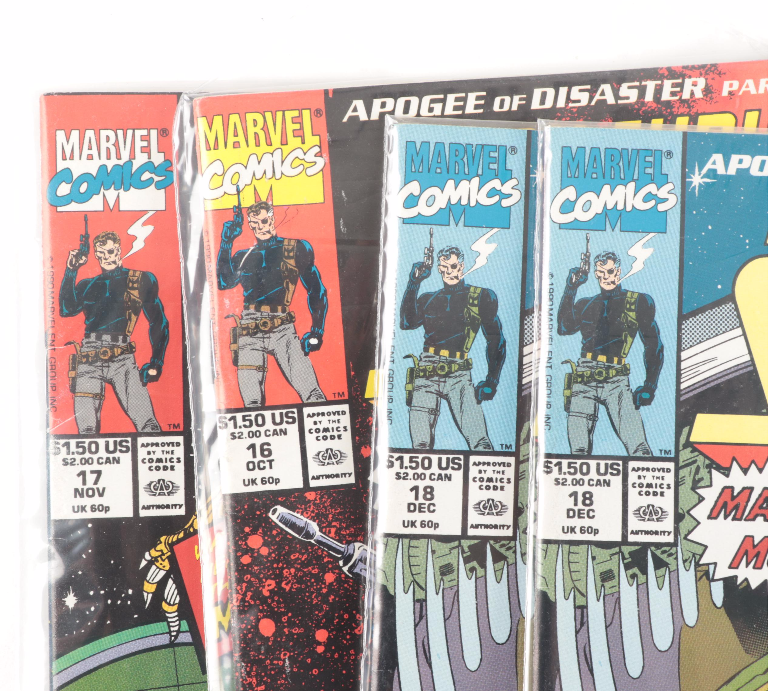 Modern Age "The Punisher," "Luke Cage," and "Nick Fury" Comics