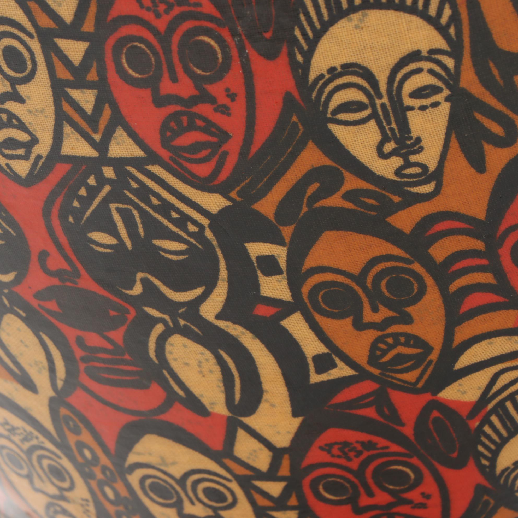 Remo Leon Mobley Signature Series Djembe, 24" x 12" Key-Tuned, Multi-Mask Design