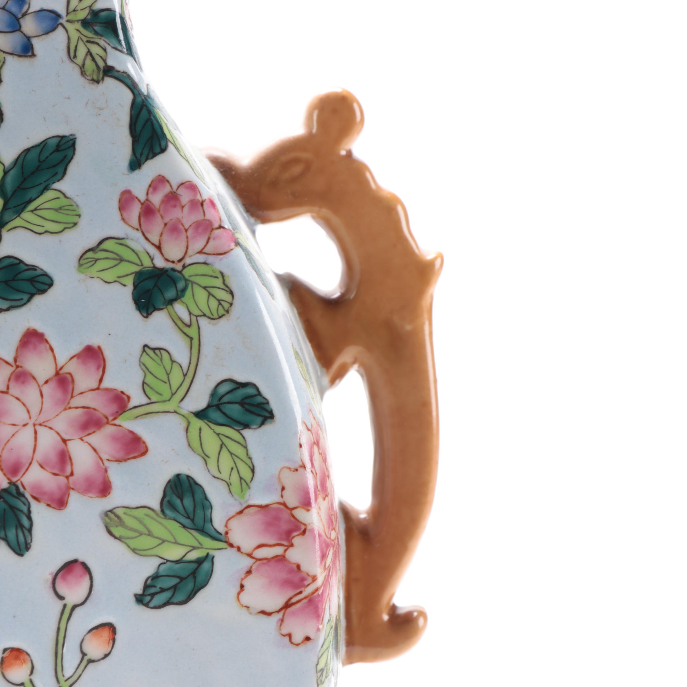 Andrea by Sadek Porcelain Vases with Floral Motif