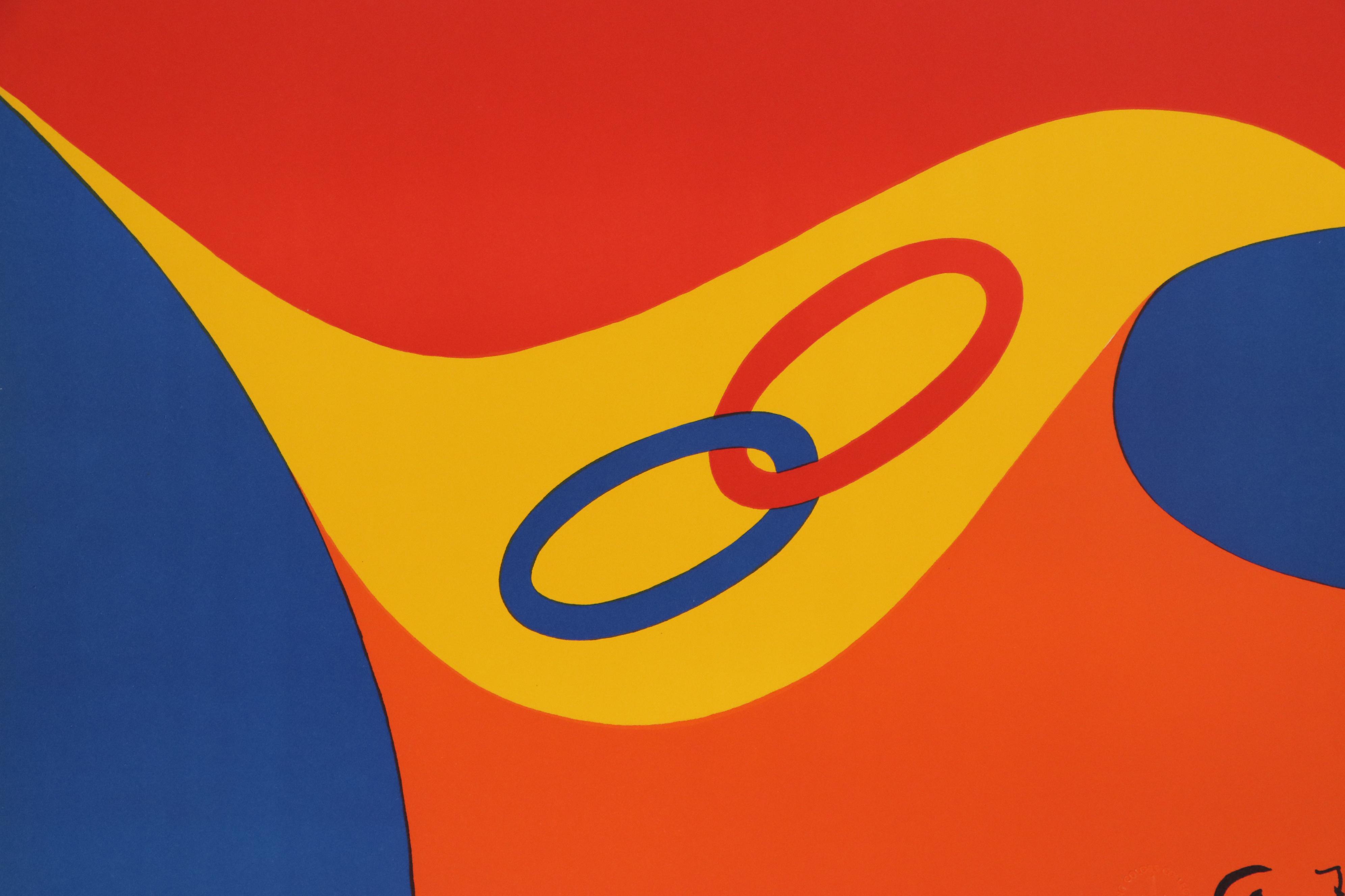 Alexander Calder Color Lithograph "Friendship," 1974