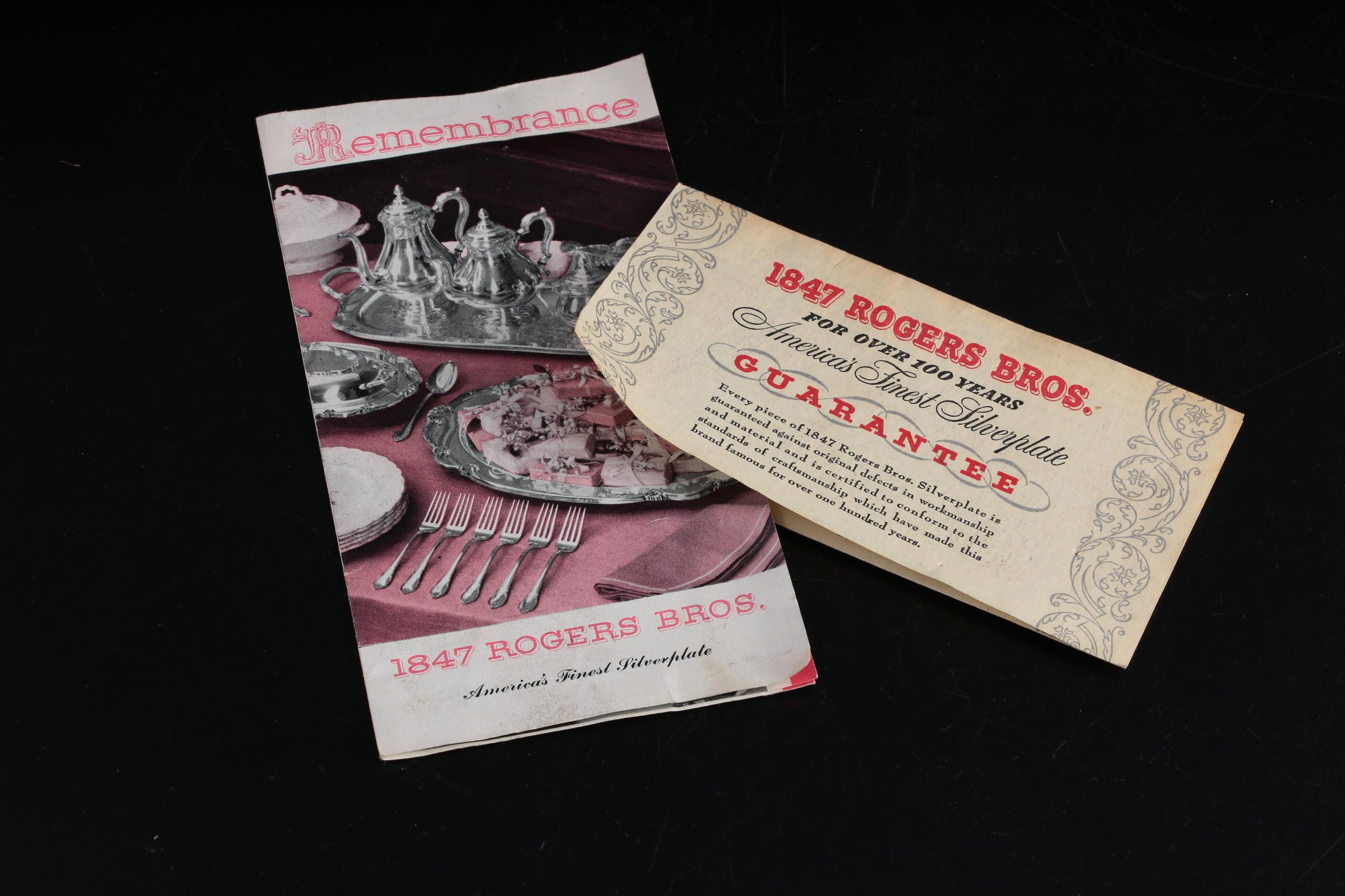 1847 Rogers Bros. "Remembrance" Silver Plate Flatware with Chest, 1940s