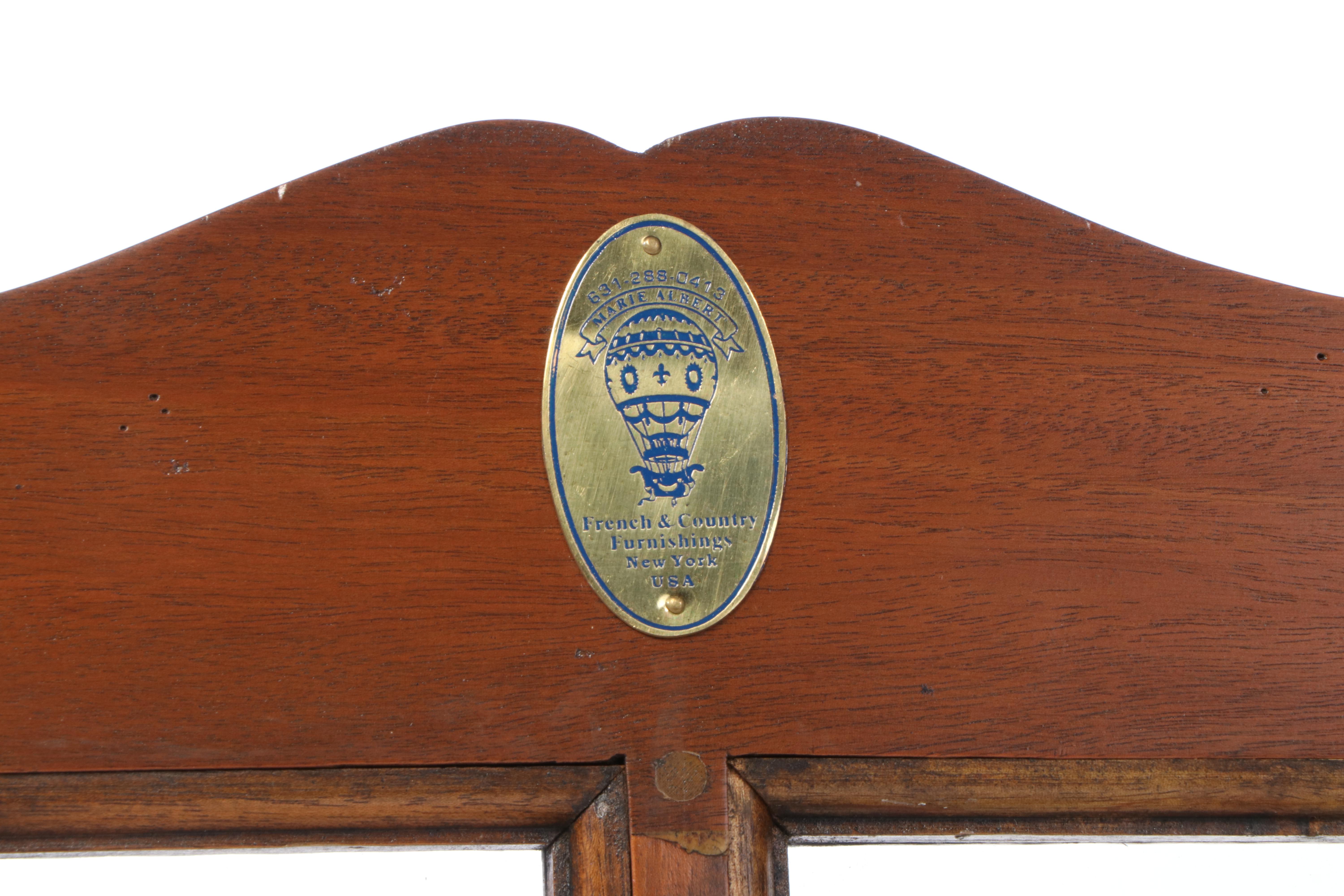 Marie Albert Furniture "Paravant Hollandais" Wood and Glass Room Divider