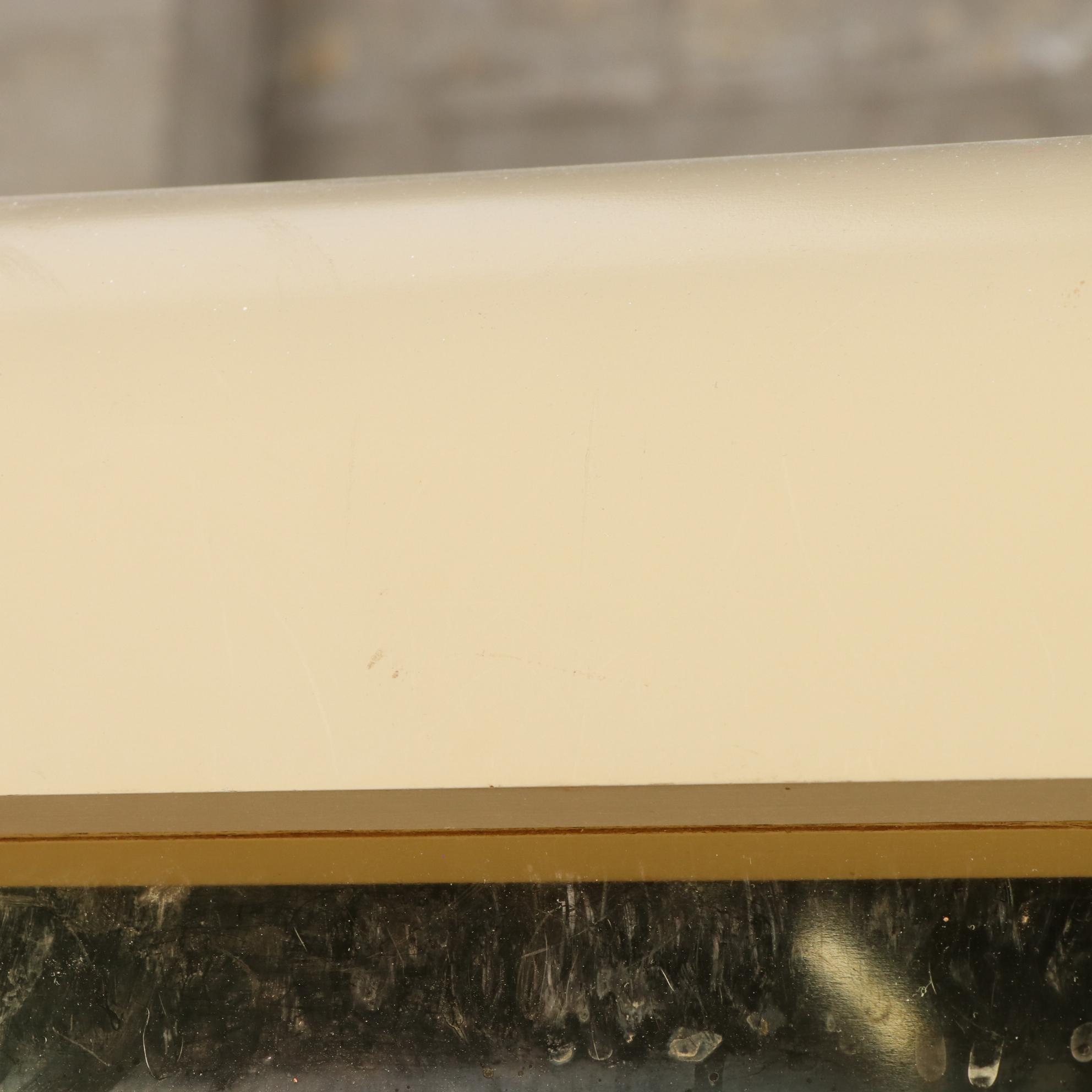 Lane Art Deco Style Lacquered Wood and Brass Wardrobe Cabinet, 1980s