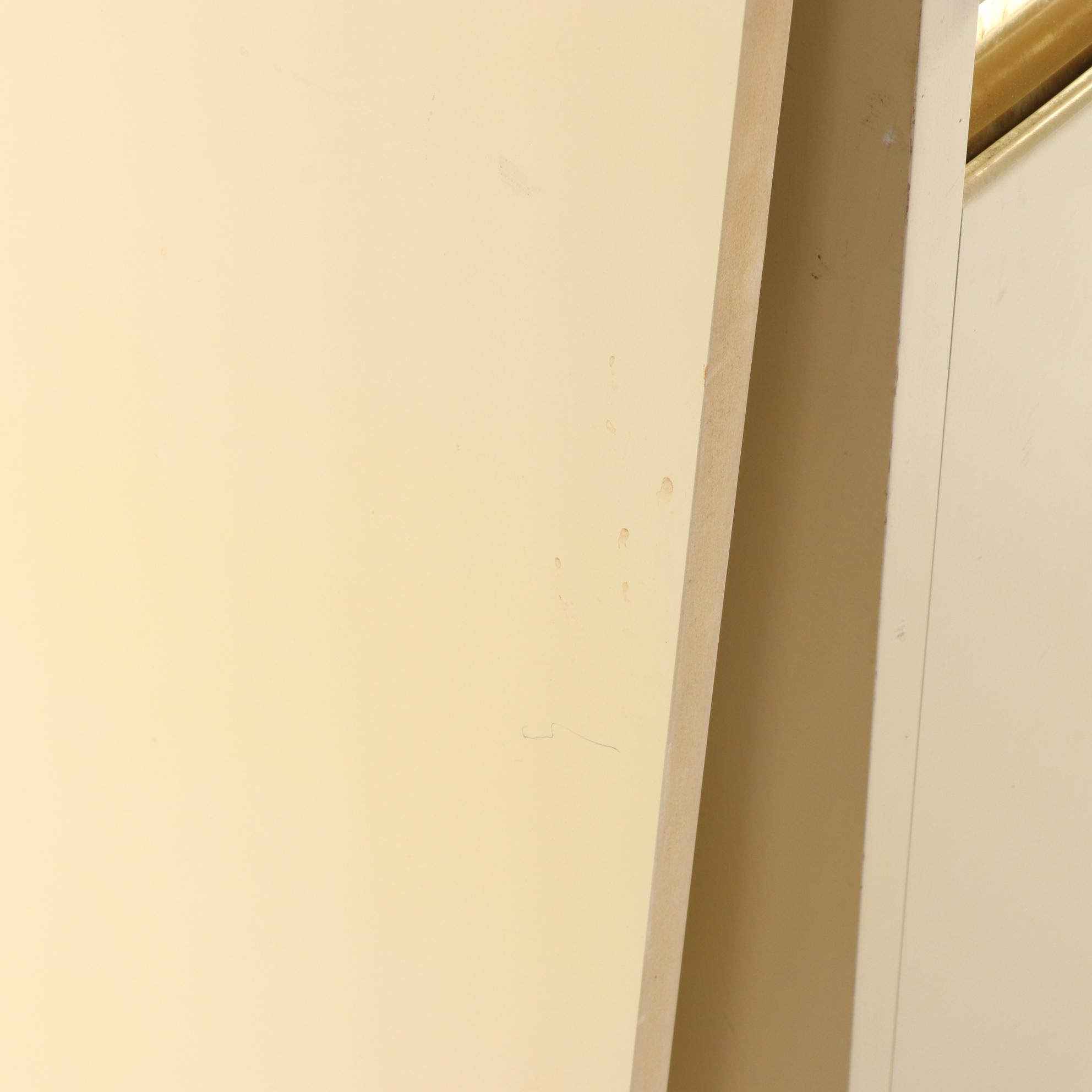 Lane Art Deco Style Lacquered Wood and Brass Wardrobe Cabinet, 1980s