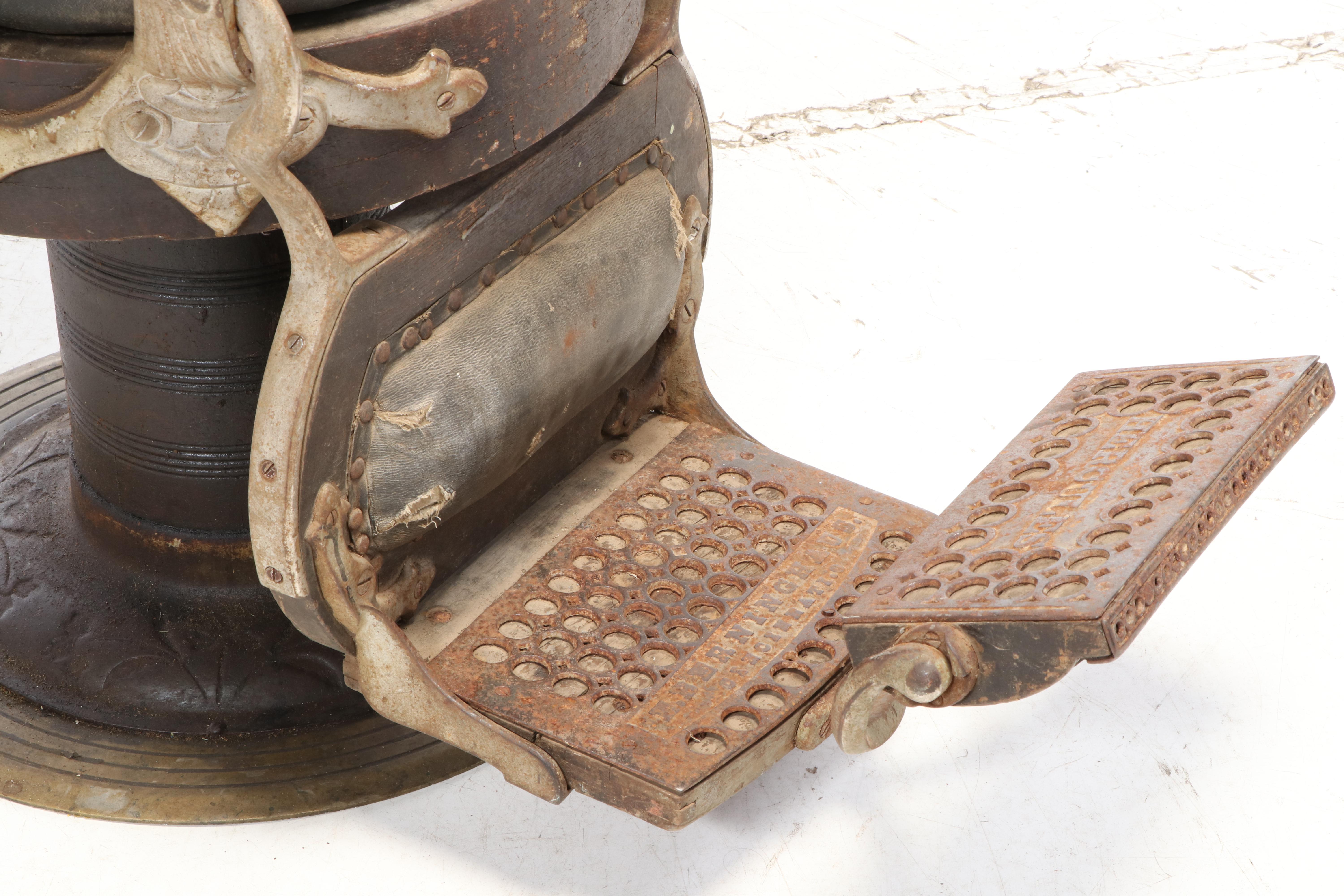 E. Berninghaus "Hercules" Barber Chair, circa 1908