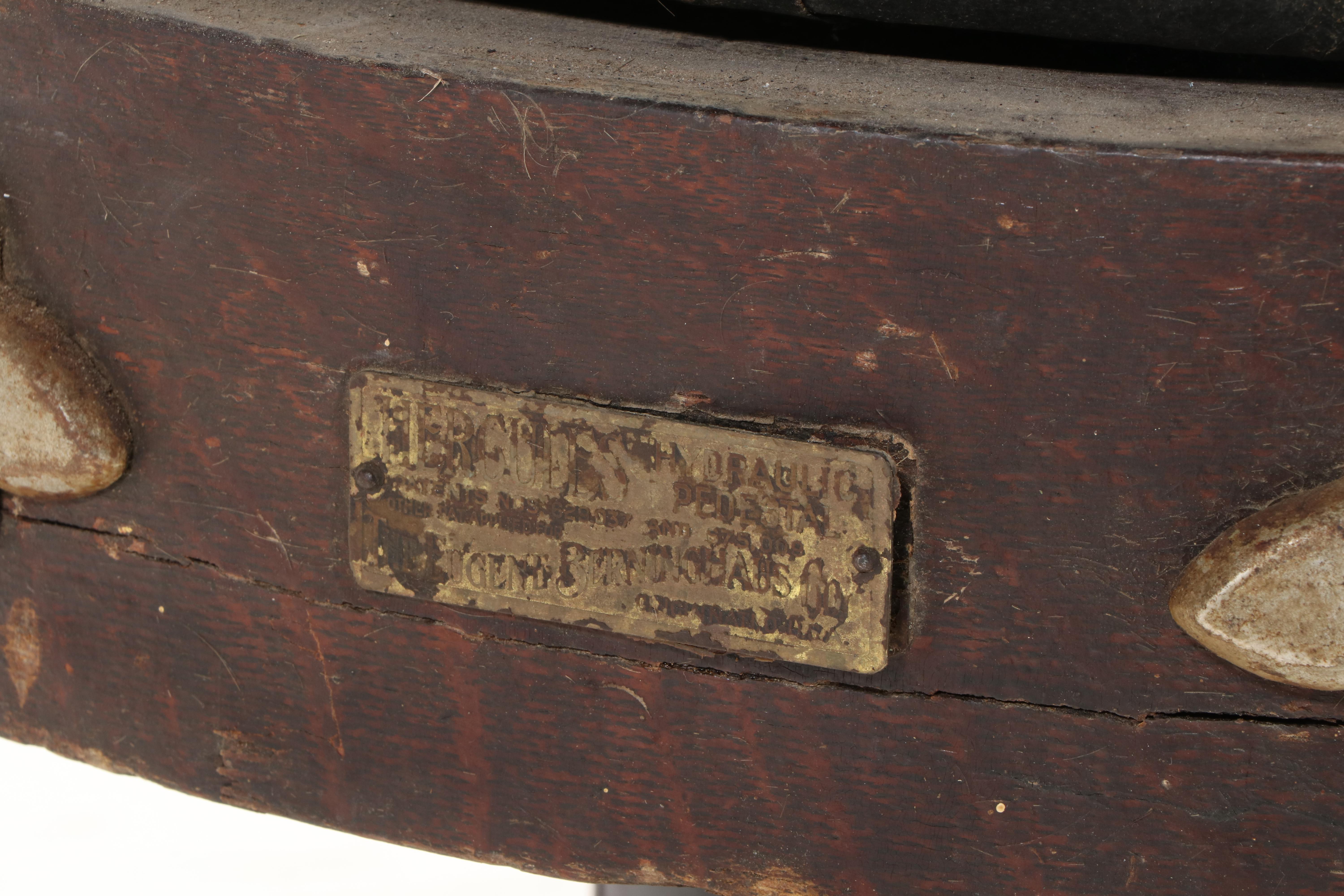 E. Berninghaus "Hercules" Barber Chair, circa 1908