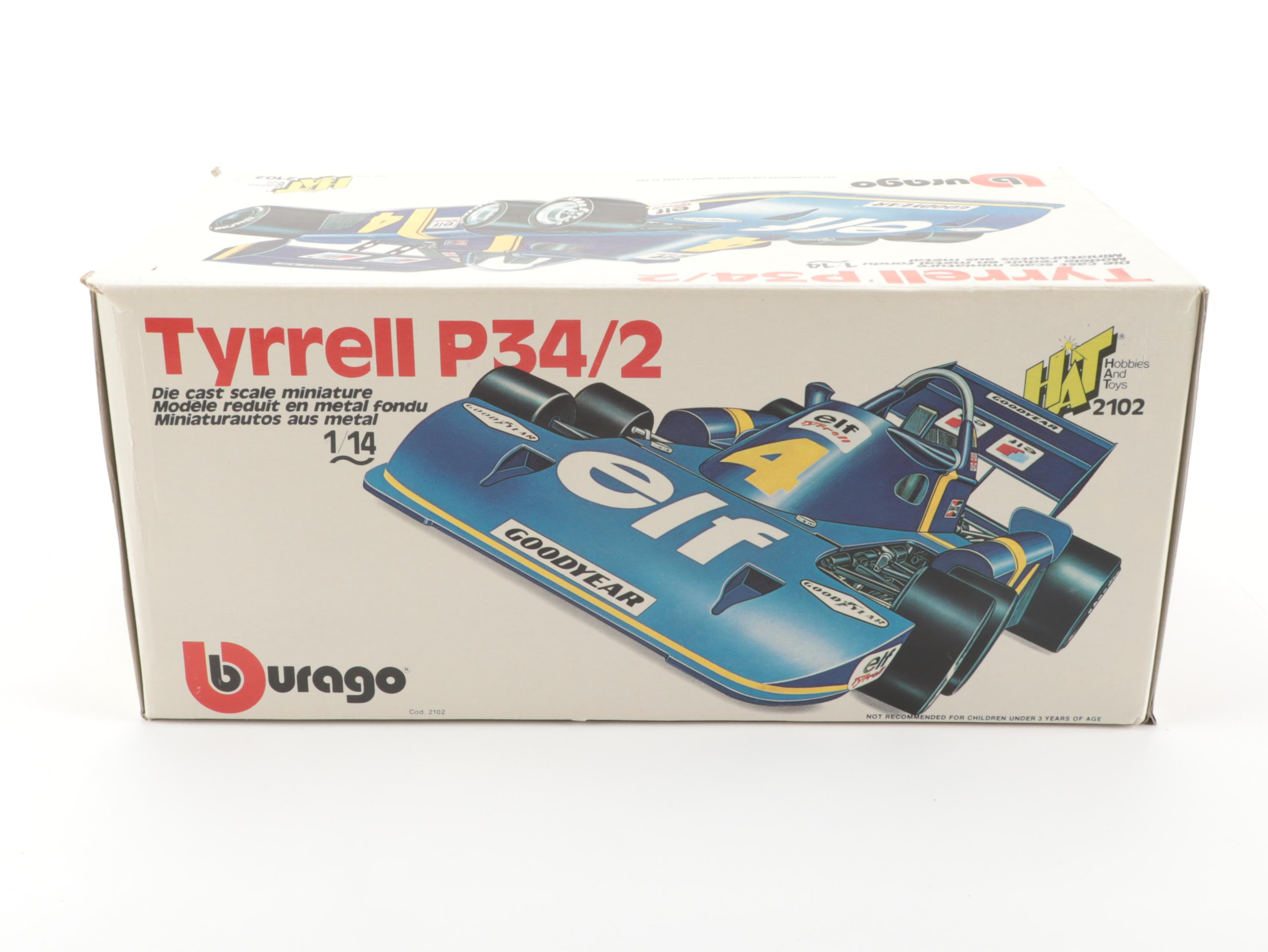 Bburago Die Cast Tyrrell "Six-Wheeler" Race Car with Nichimo Lotus Car Kit