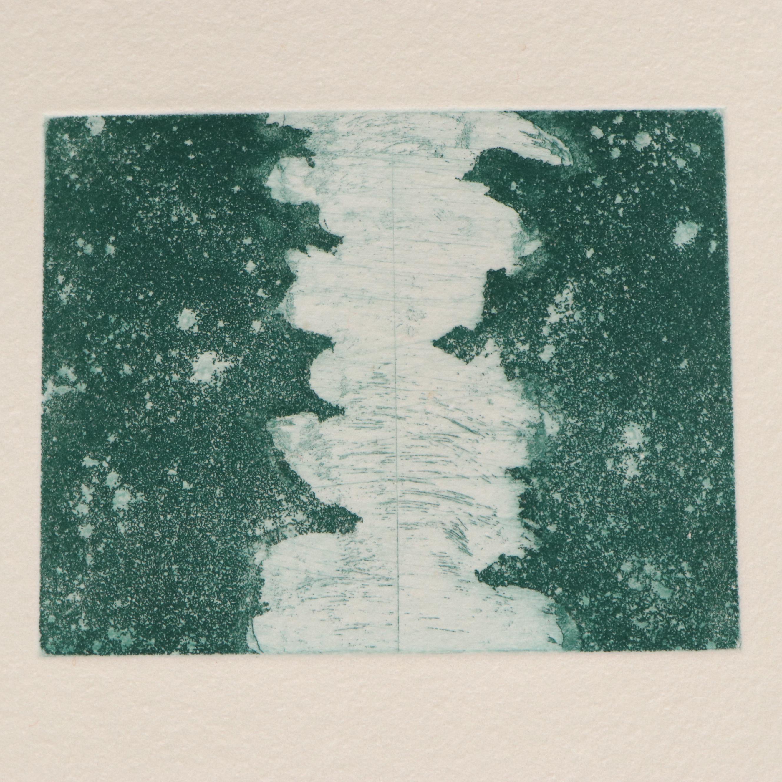 Tom Levine Portfolio of Abstract Aquatint Etchings, 1979