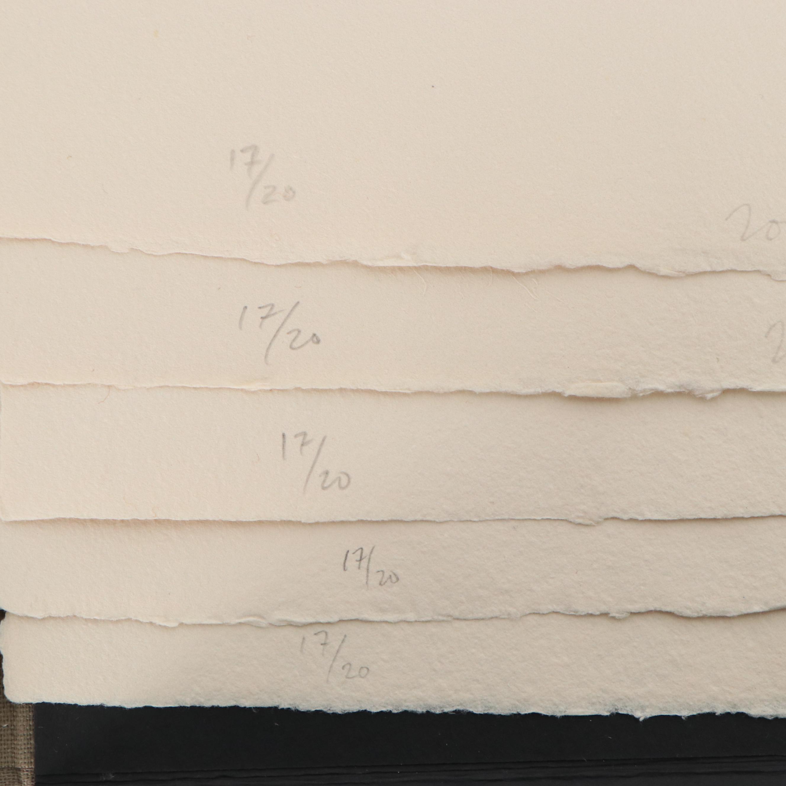 Tom Levine Portfolio of Abstract Aquatint Etchings, 1979