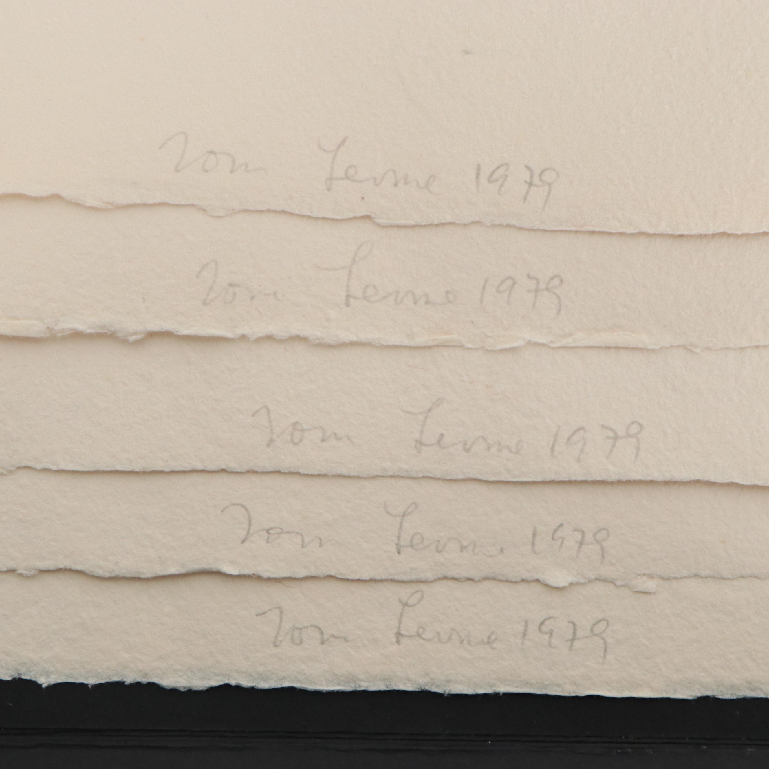 Tom Levine Portfolio of Abstract Aquatint Etchings, 1979