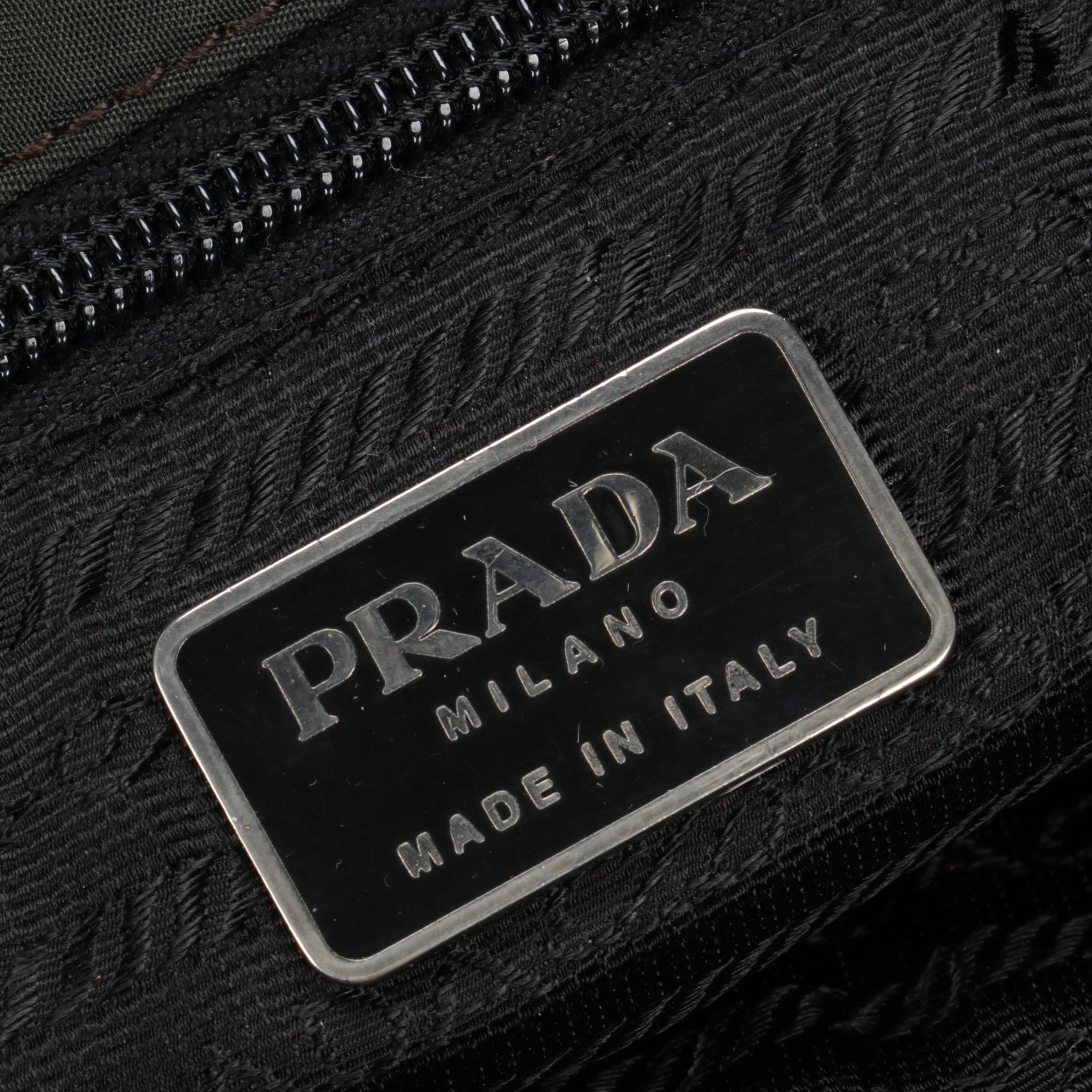 Prada Tote in Dark Green Tessuto Nylon