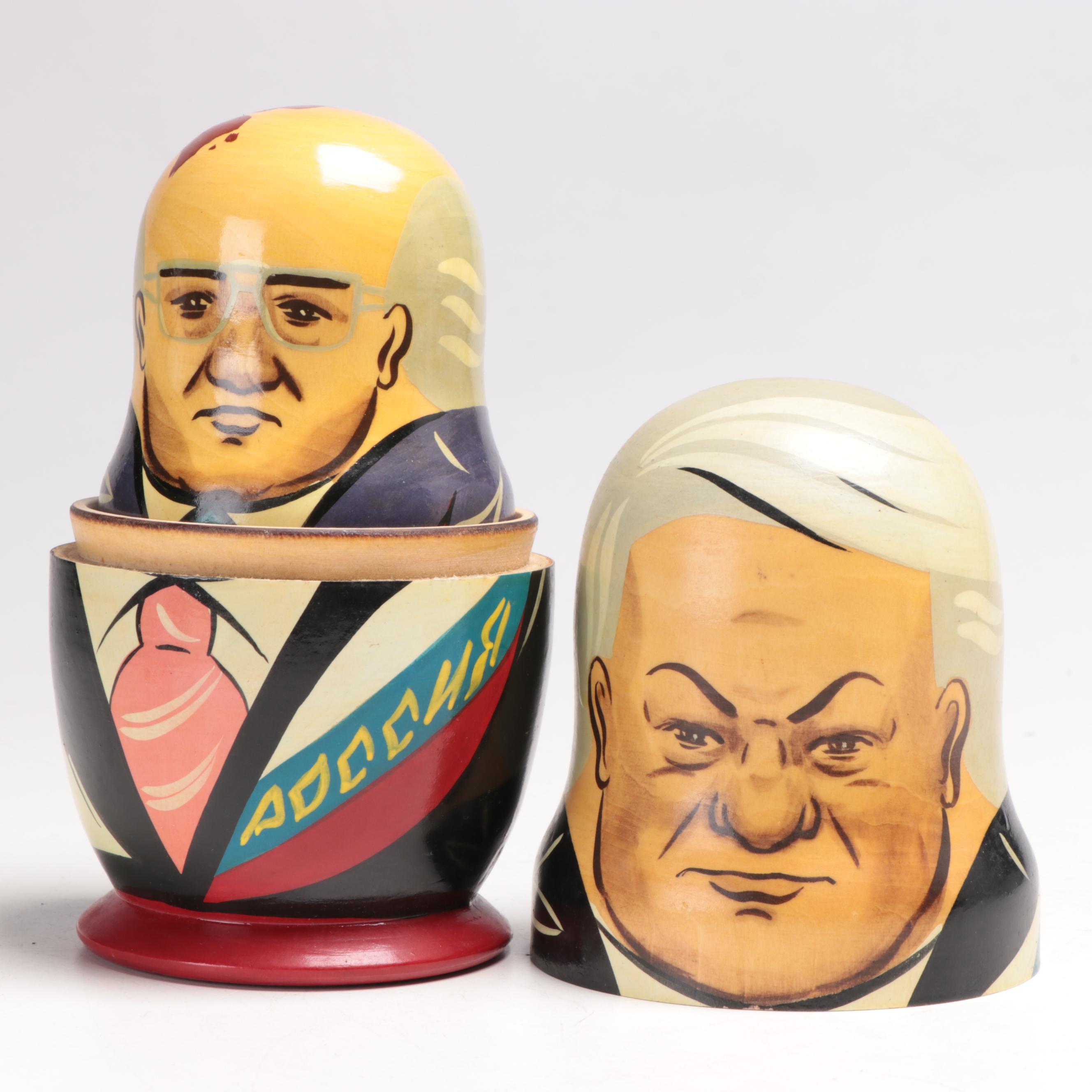 Matryoshka Nesting Dolls of Russian Politicians
