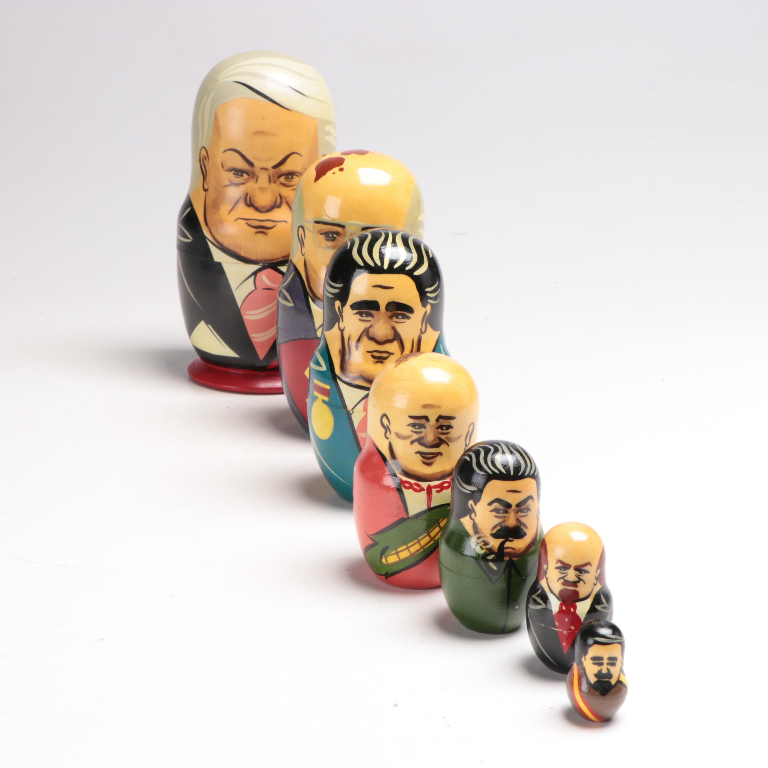 Matryoshka Nesting Dolls of Russian Politicians