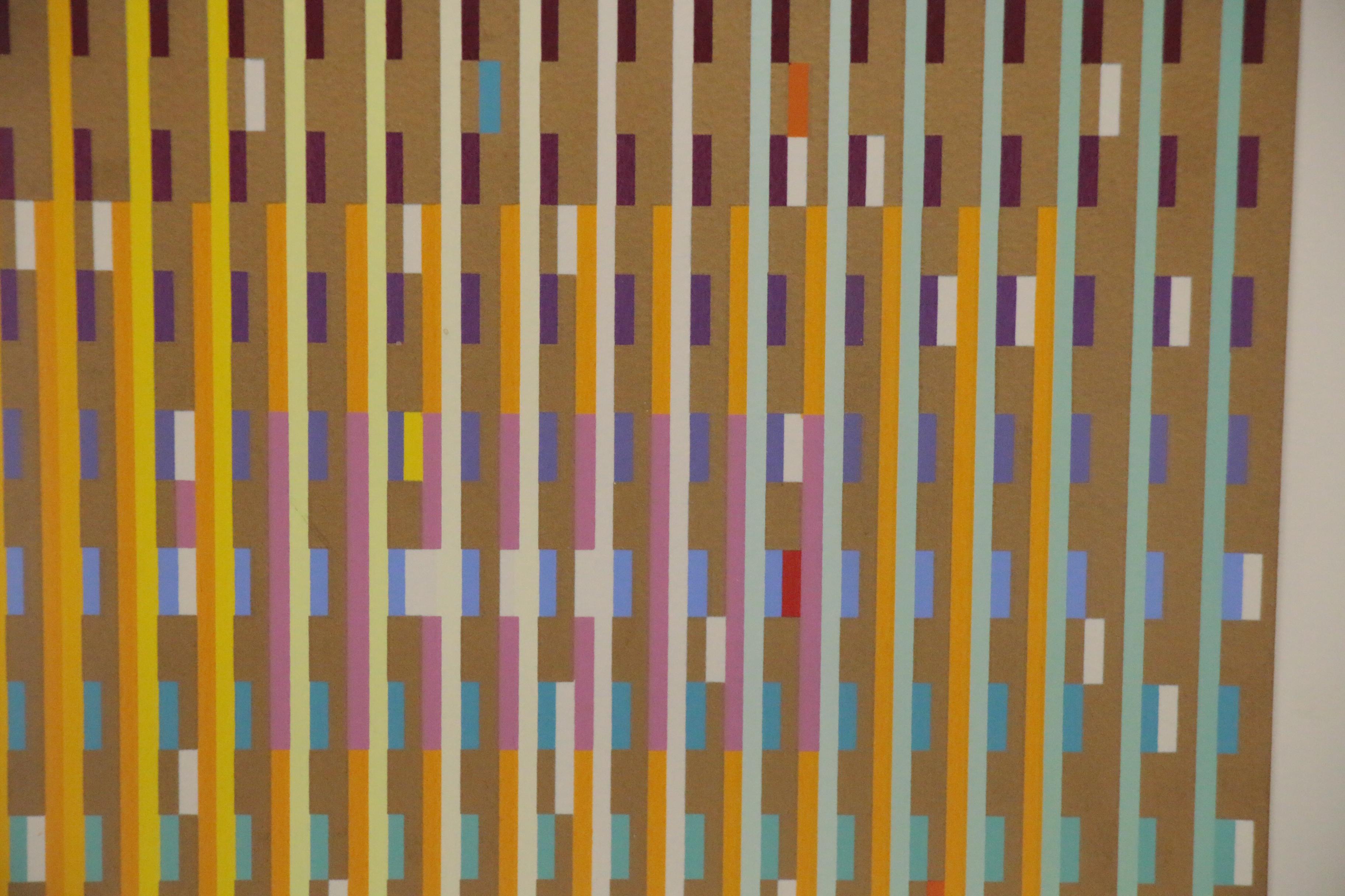 Yaacov Agam Abstract Geometric Serigraph, 1986