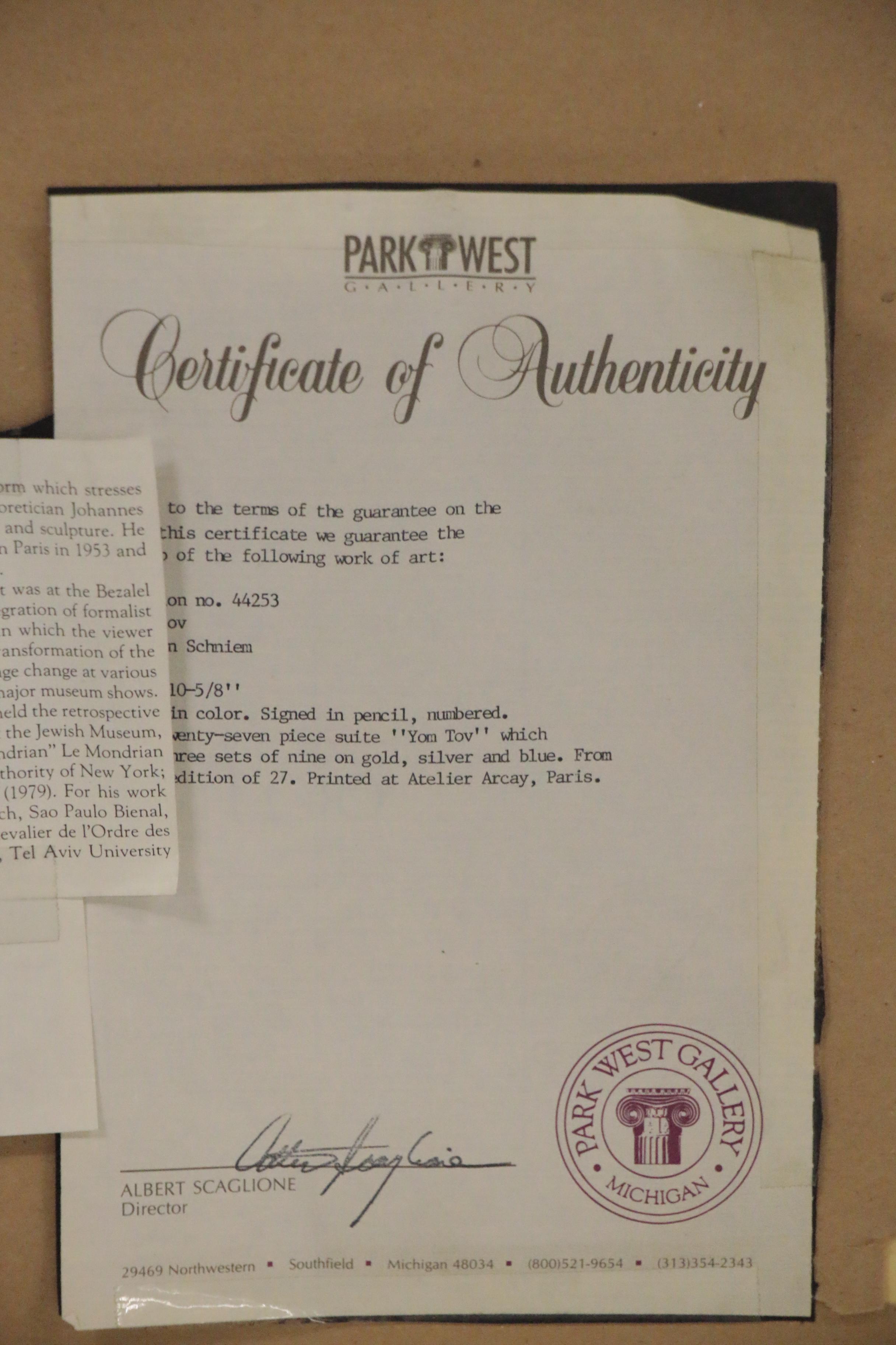 Yaacov Agam Abstract Geometric Serigraph, 1986