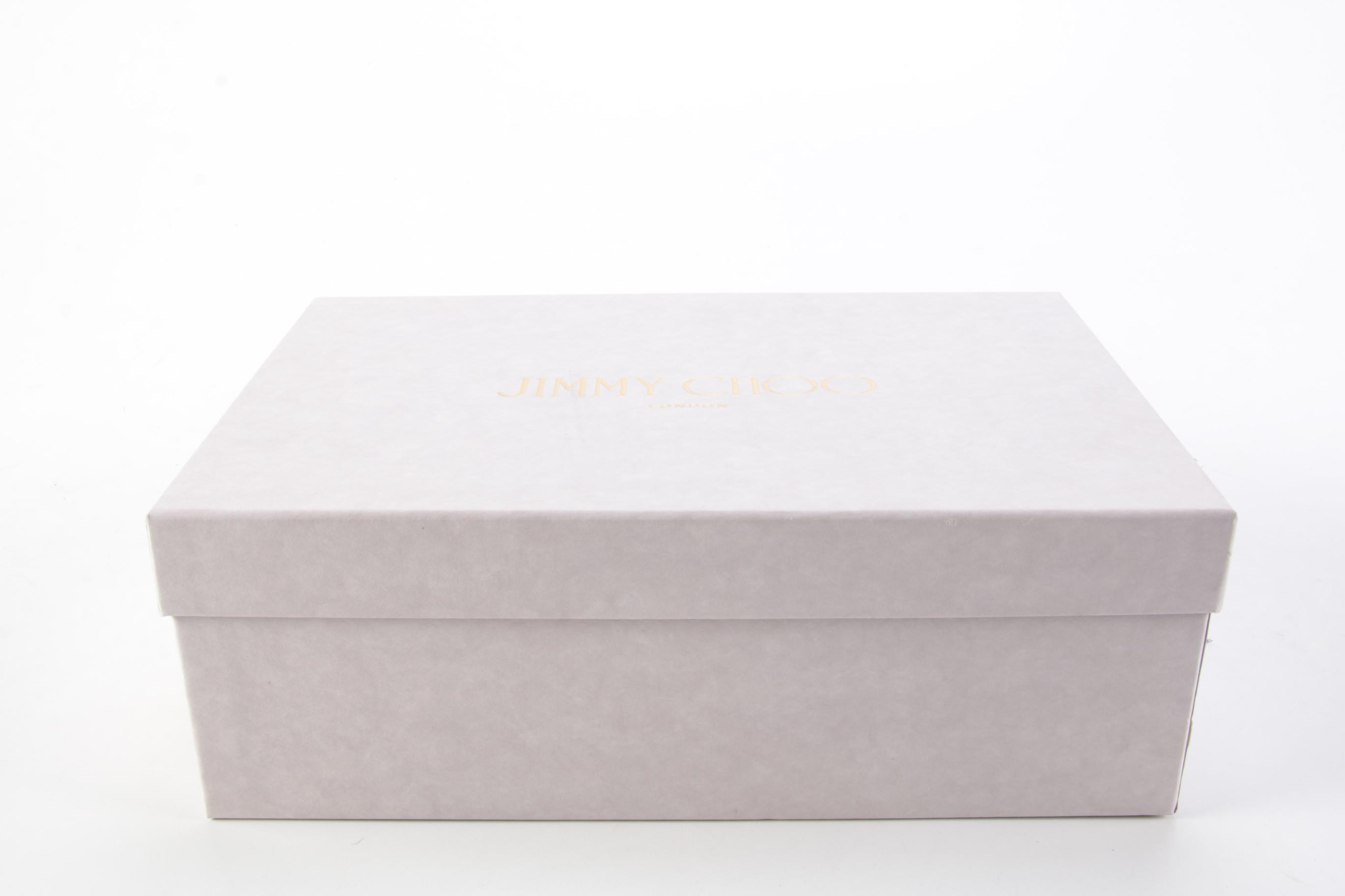 Jimmy Choo Keely 100 Bow Black Satin High Heel Mules with Box