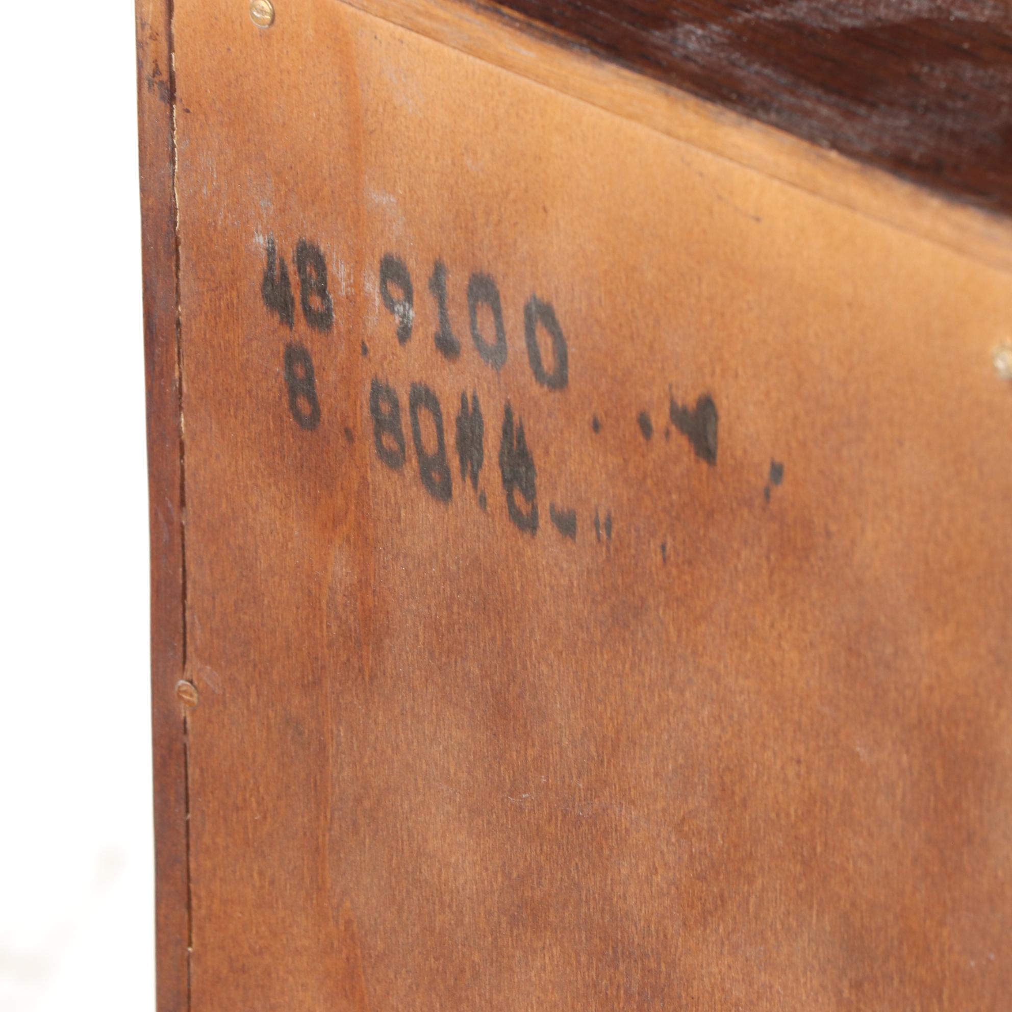 Henredon Campaign Style Brass-Mounted Oak Side Cabinet, Late 20th Century