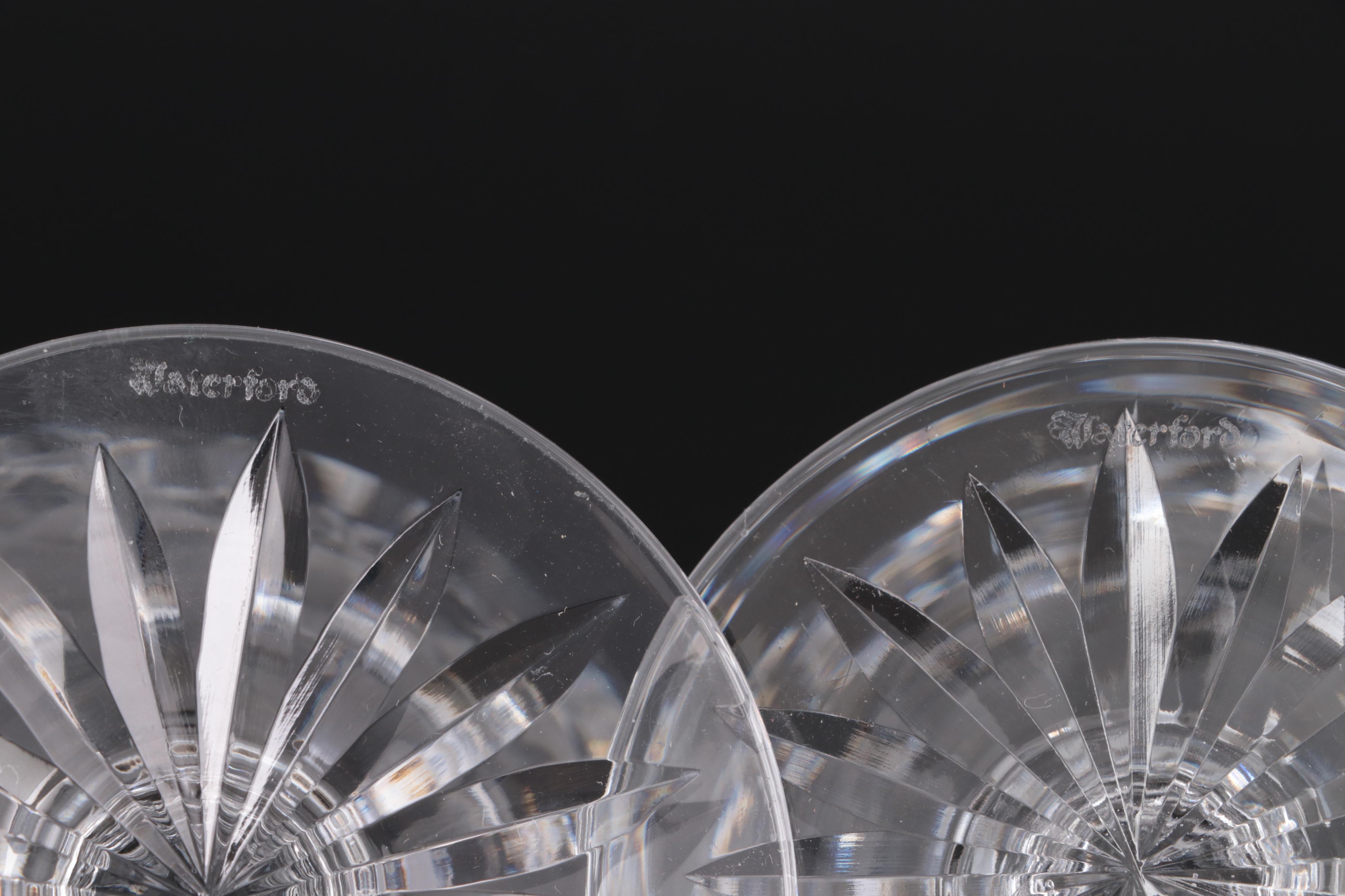 Waterford Crystal "Lismore" Brandy Snifters, Late 20th Century