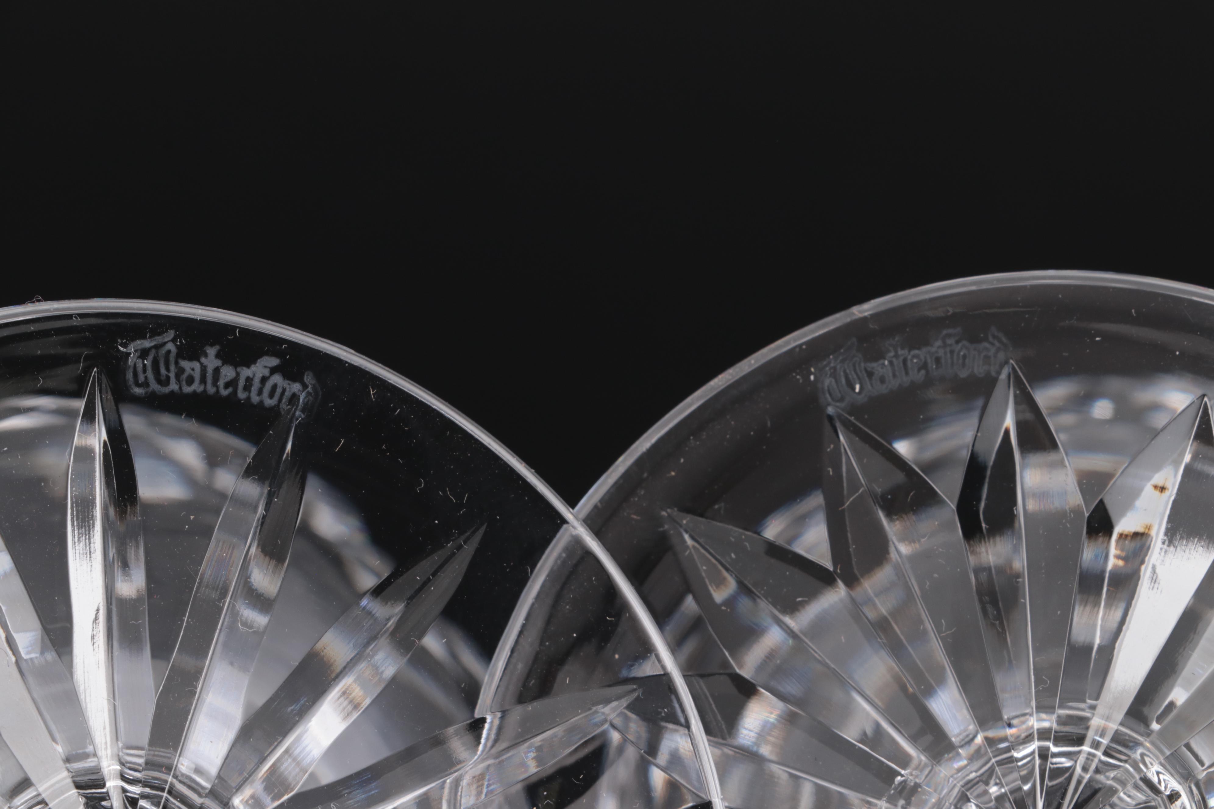 Waterford Crystal "Lismore" Brandy Snifters, Late 20th Century