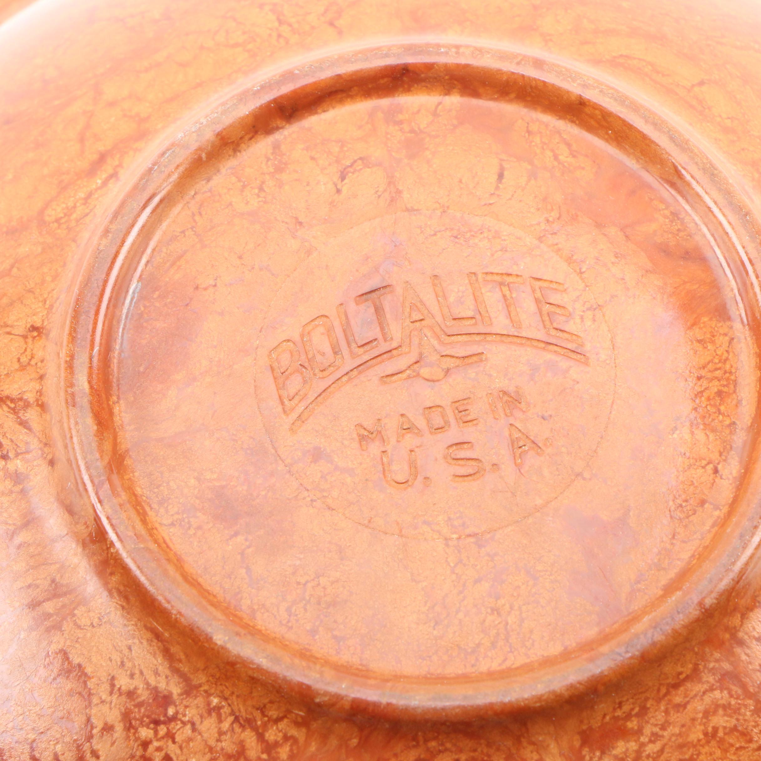 Boltalite, Teak, Palm & Acacia Wood Carved Bowls, Platters, with Dansk Spreaders