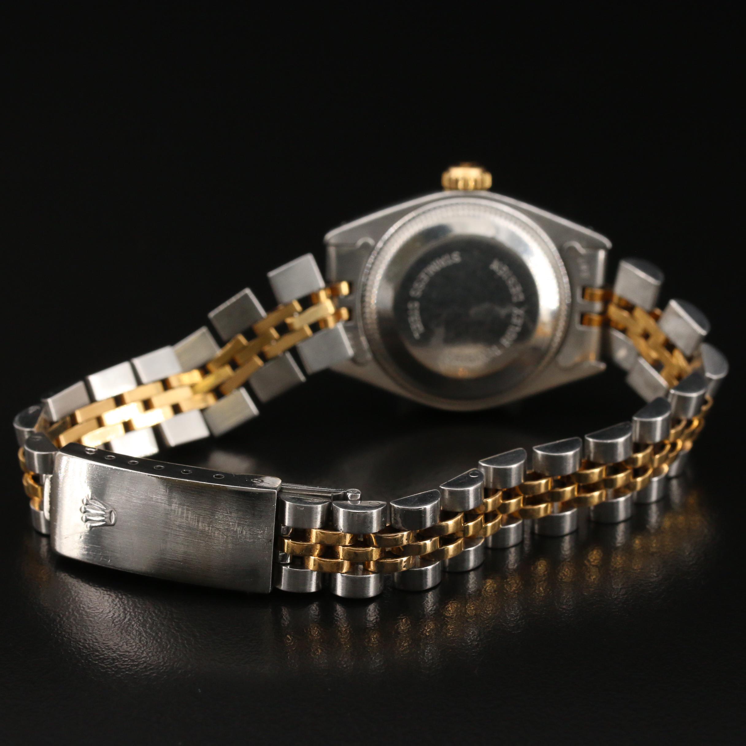 1982 Rolex Date 18K Gold and Stainless Steel Automatic Watch