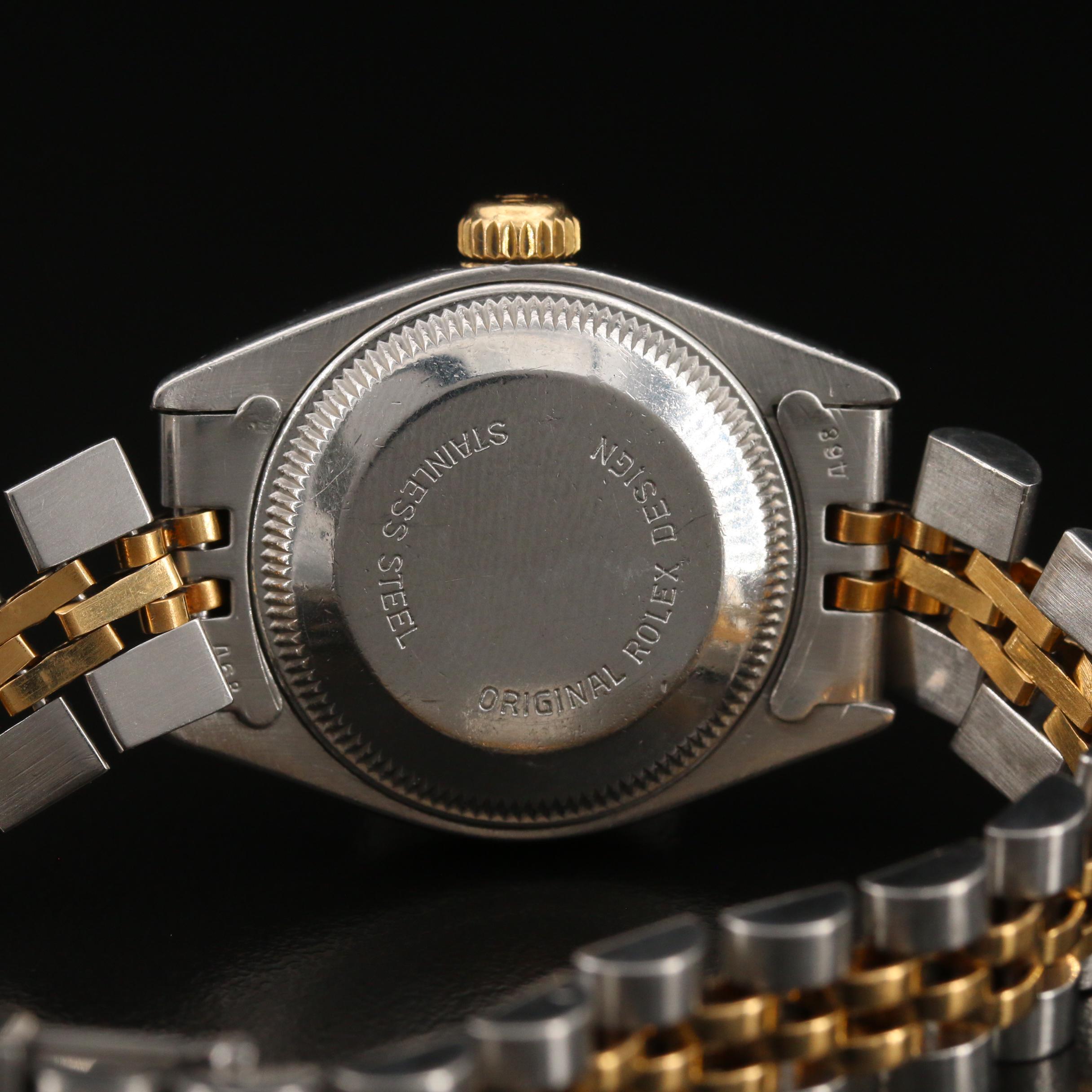 1982 Rolex Date 18K Gold and Stainless Steel Automatic Watch